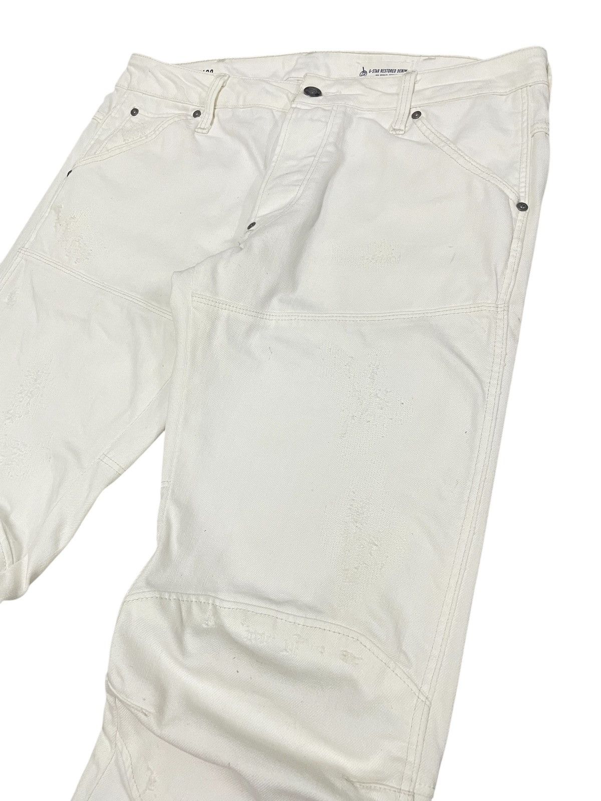 G-Star Gstar Raw 3D Bikers Jeans Distressed Style Size US 34 / EU 50 - 3 Thumbnail
