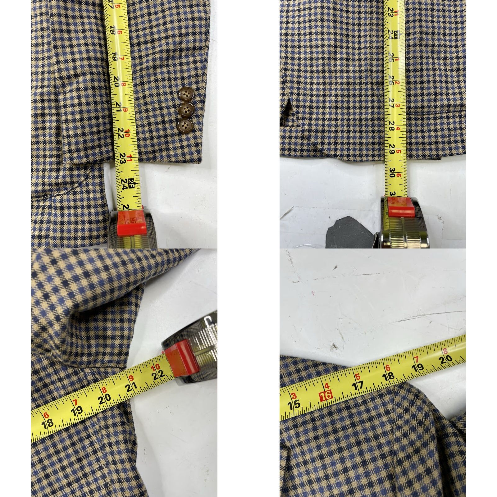J.Crew J Crew Blazer 40R Check Wool Blend Ludlow Slim Unstructured Patch Moon Jacket Size 40R - 8 Thumbnail