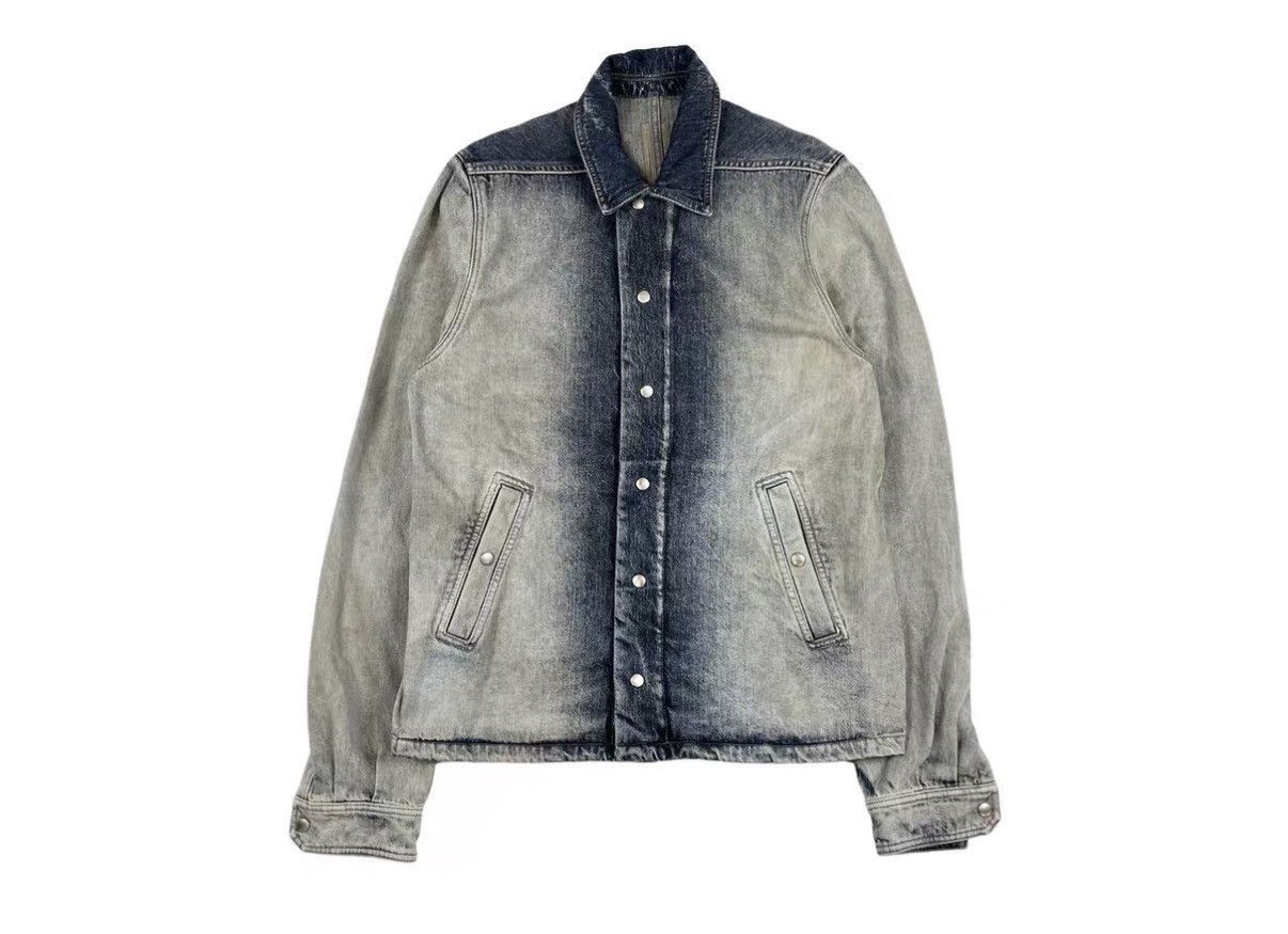 Rick Owens Blue Denim Jacket - Size S Size US S / EU 44-46 / 1 - 1 Thumbnail