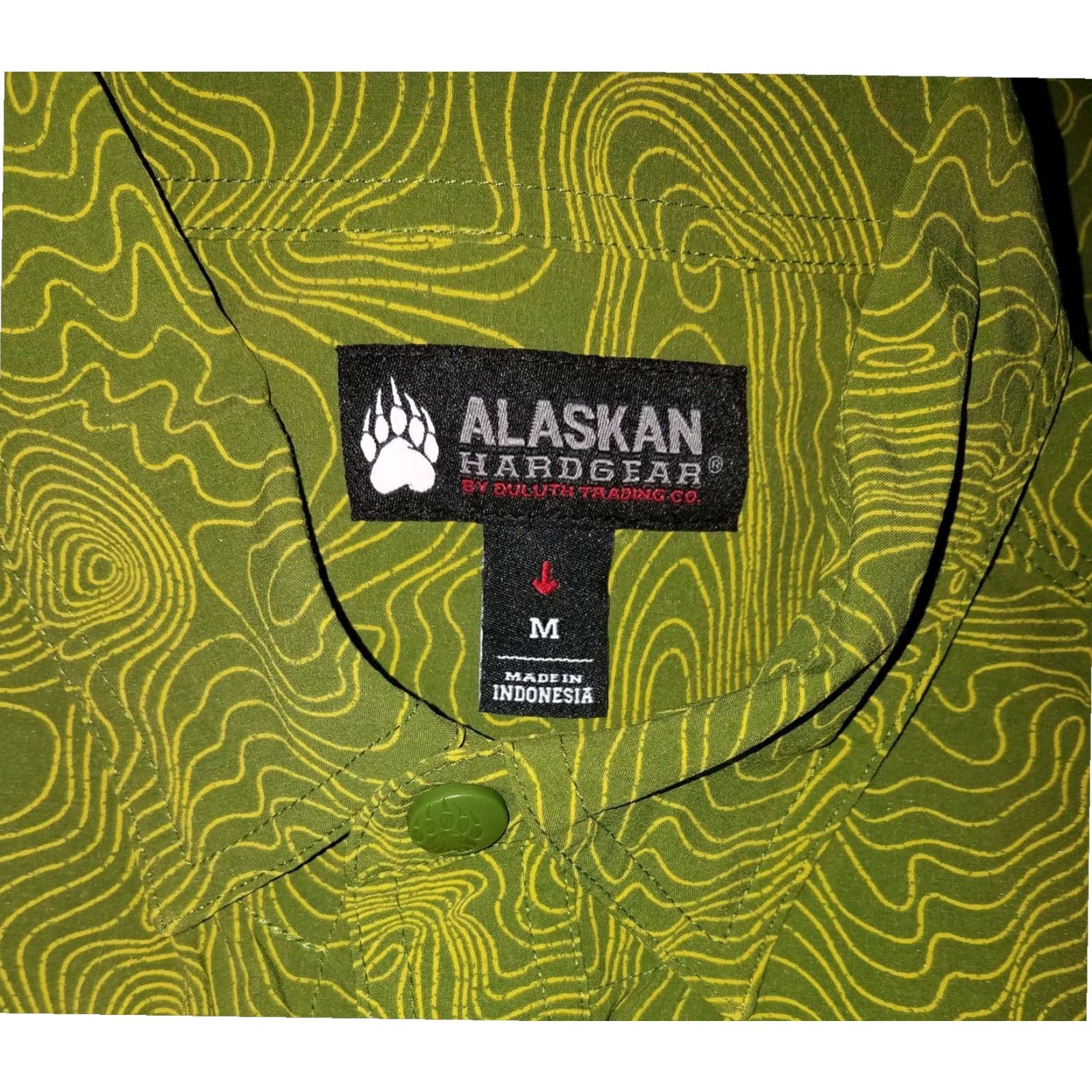 Vintage Alaskan Hardwear Duluth Trading Company Mens Green Snap Button Fishing Shirt M Size US M / EU 48-50 / 2 - 6 Thumbnail