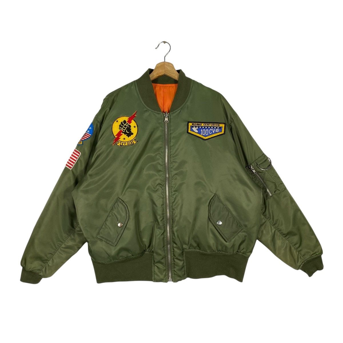Japanese Brand Faith Reversable Bomber Jacket Military Style Size US XXL / EU 58 / 5 - 1 Thumbnail