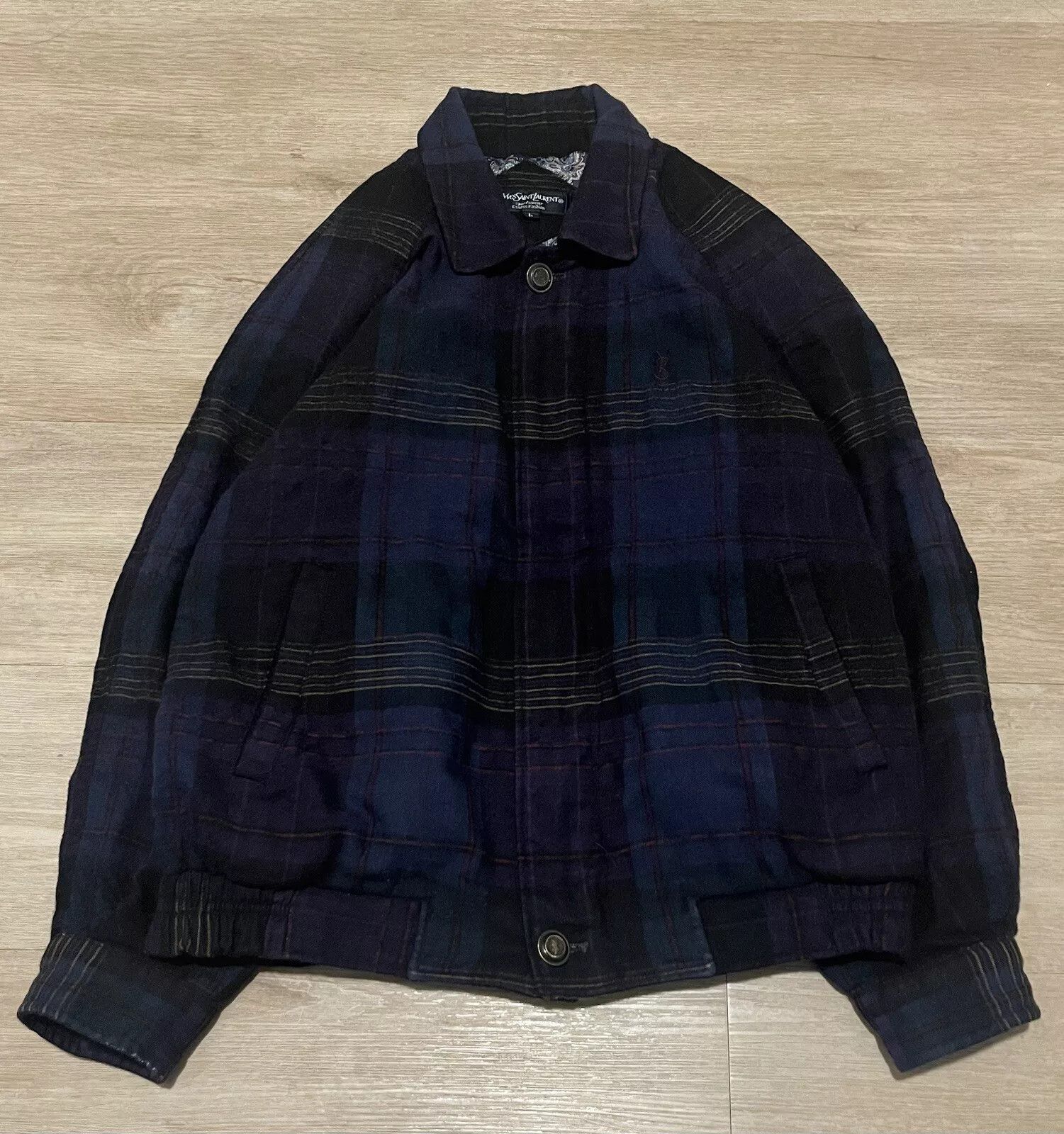 Saint Laurent Plaid Jacket | Grailed