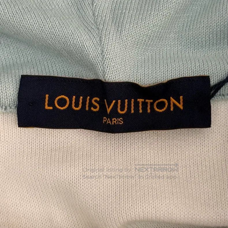 Louis Vuitton Louis Vuitton Light blue logo hooded sweater Size US S / EU 44-46 / 1 - 5 Thumbnail