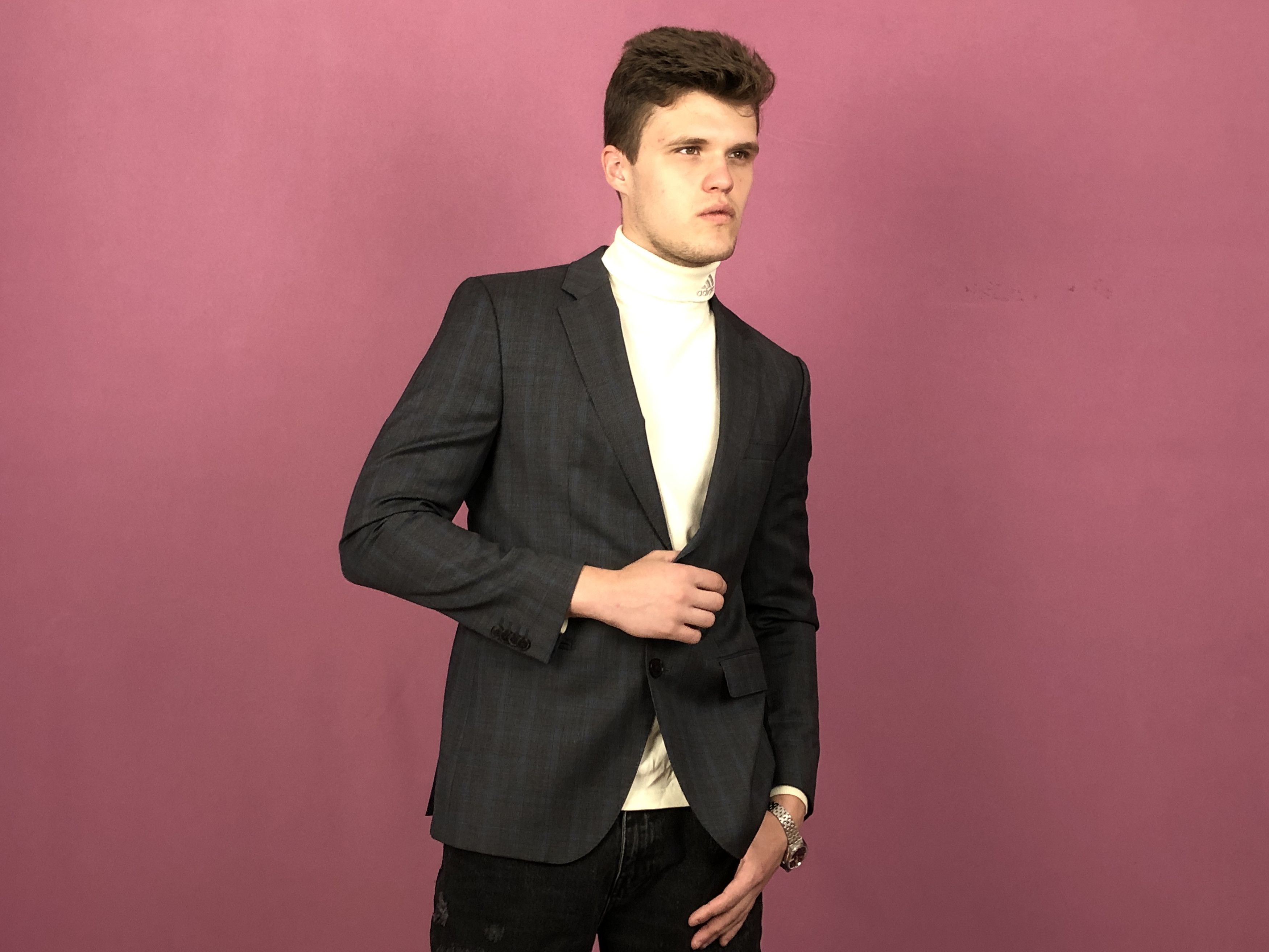 Hugo × Hugo Boss Hugo Boss Vintage Men's Suit Blazer Size 38R - 4 Thumbnail