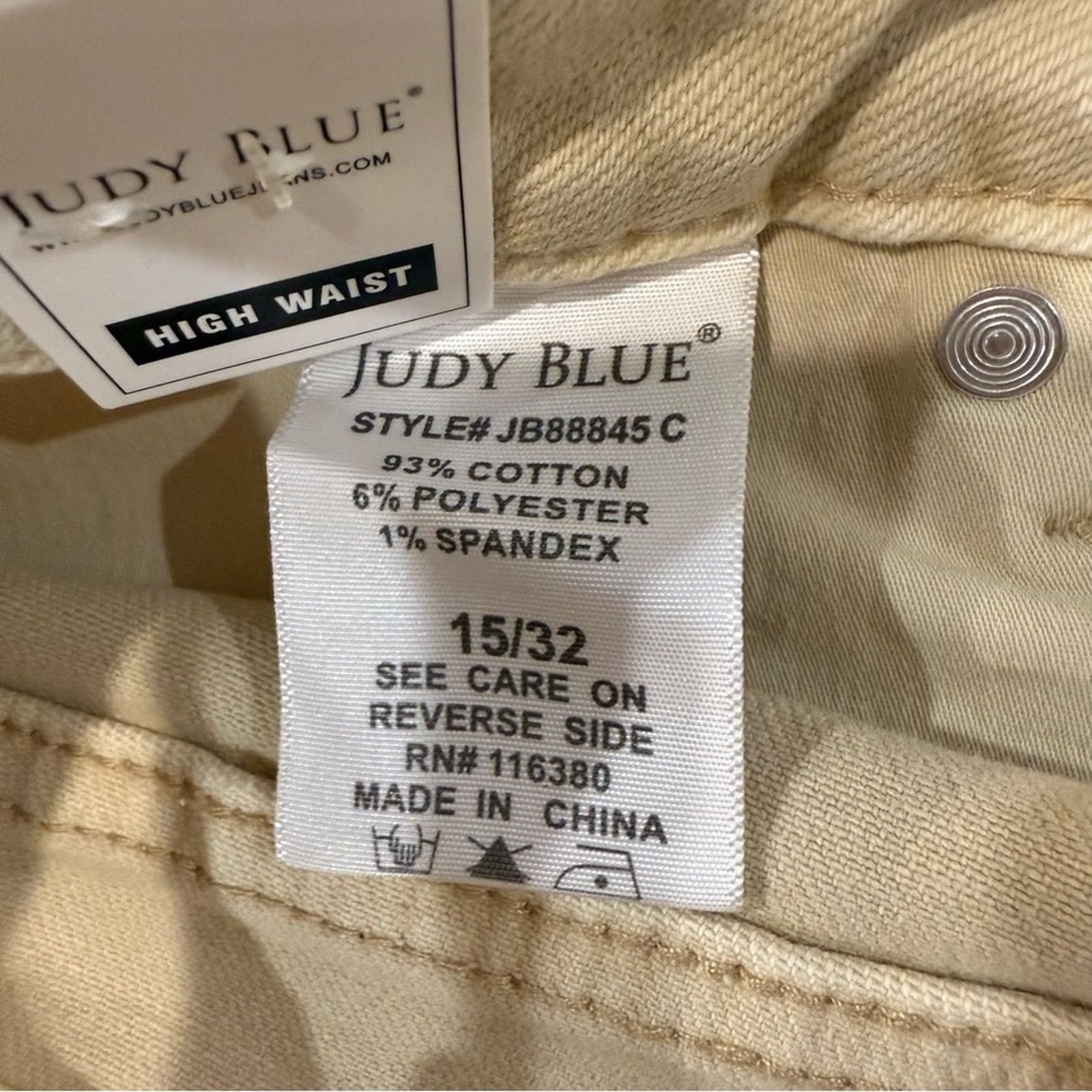 Judy Blue Judy Blue NWT High Waisted Skinny Denim Jeans Women’s 15/32 Size 32" / US 10 / IT 46 - 11 Thumbnail