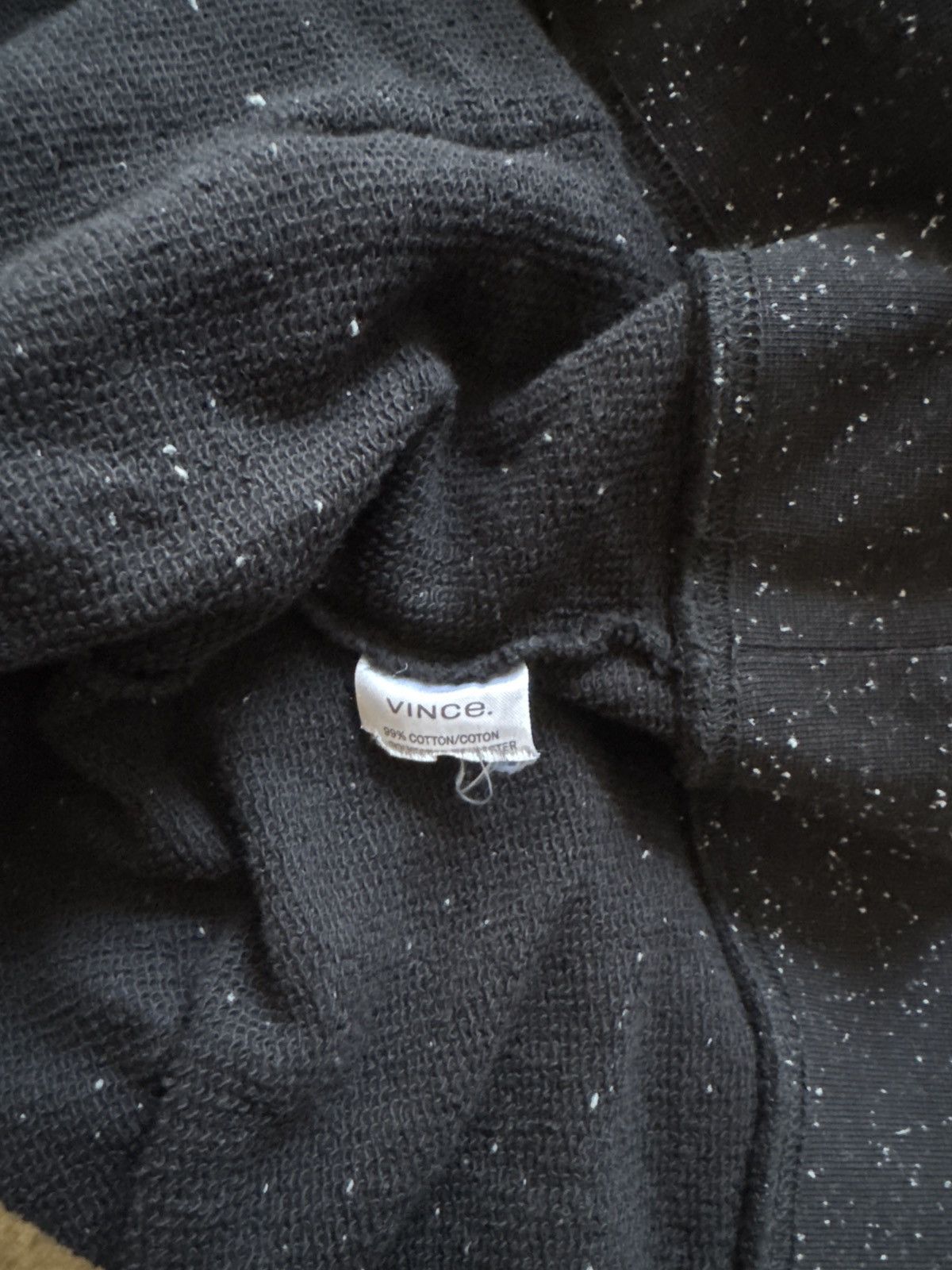 Vince Vince Black Speckled Cotton Blend Hoodie Size US L / EU 52-54 / 3 - 7 Thumbnail