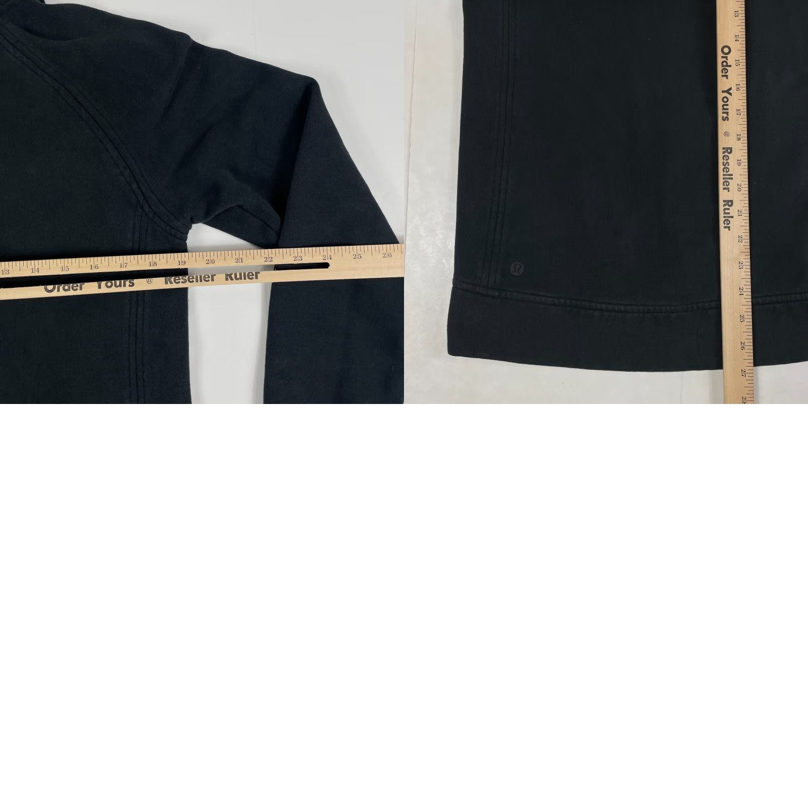 Lululemon Lululemon Hoodie Womens 8 Black Fleece Please Pullover Lined Running Stretch Gym Shirt Pullover Hooded Mock Neck Size M / US 6-8 / IT 42-44 - 9 Thumbnail