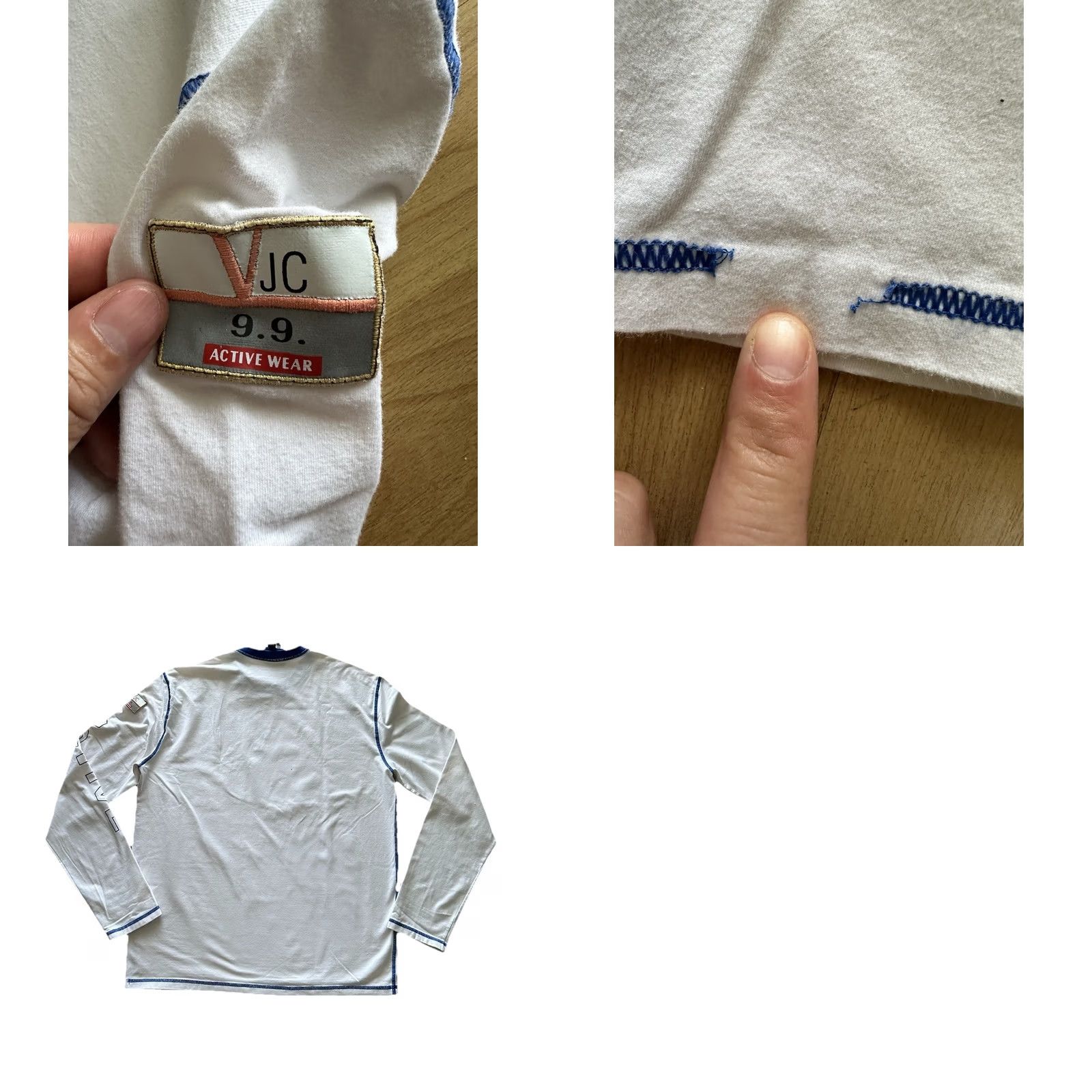Versace Jeans Couture VINTAGE Versace Jeans Couture Long Sleeve T-Shirt Mens 2XL White 90s Designer Size US XXL / EU 58 / 5 - 8 Thumbnail