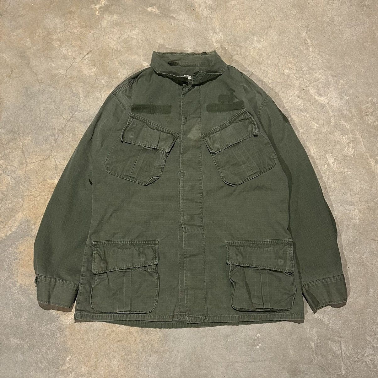 Vintage Vintage OG-107 Vietnam War Ripstop Poplin Slant Pocket Shirt Size US M / EU 48-50 / 2 - 1 Thumbnail