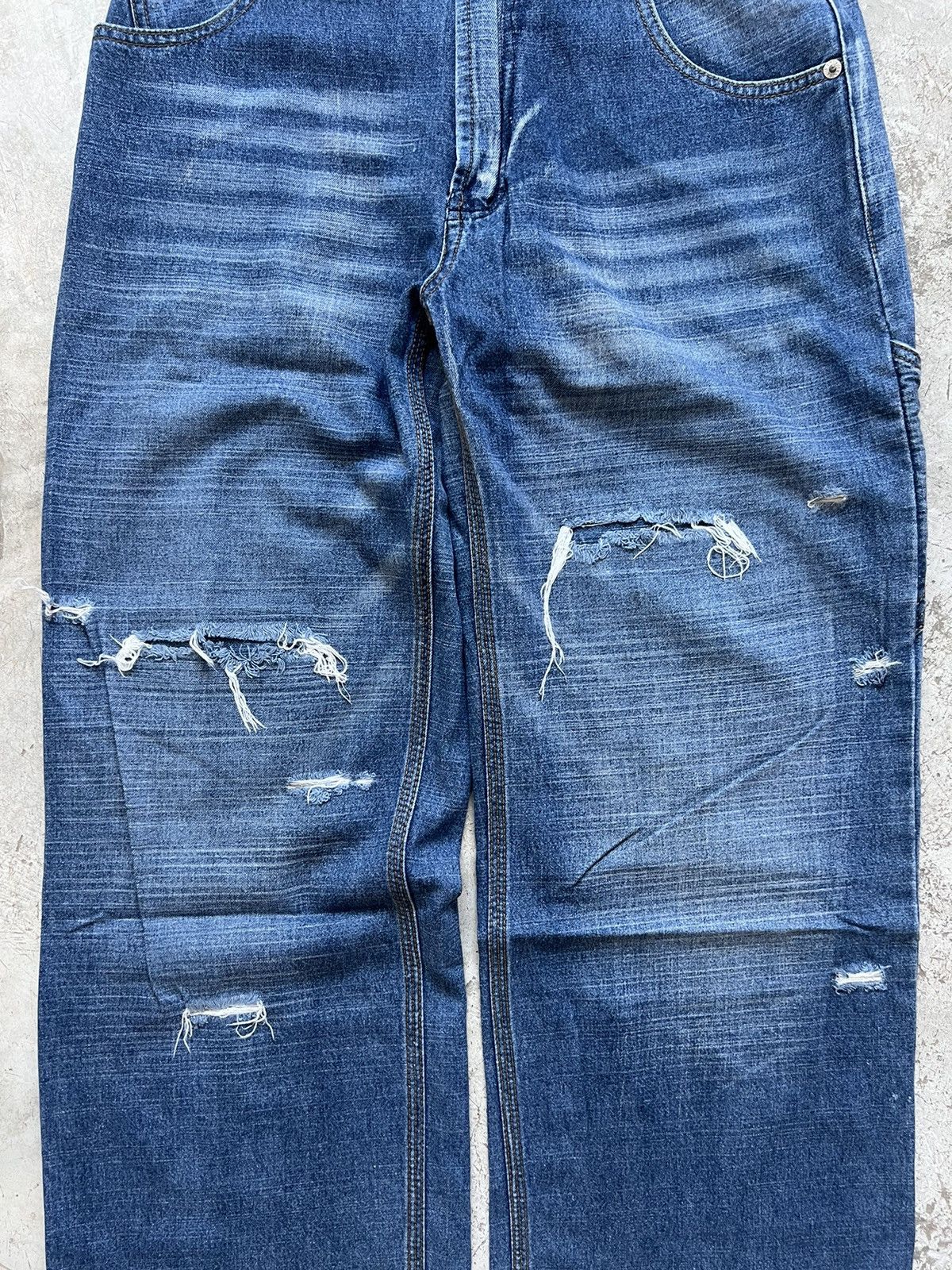 Vintage Vintage SLC Japanese Brand Baggy Distressed Pants Size US 31 - 4 Thumbnail