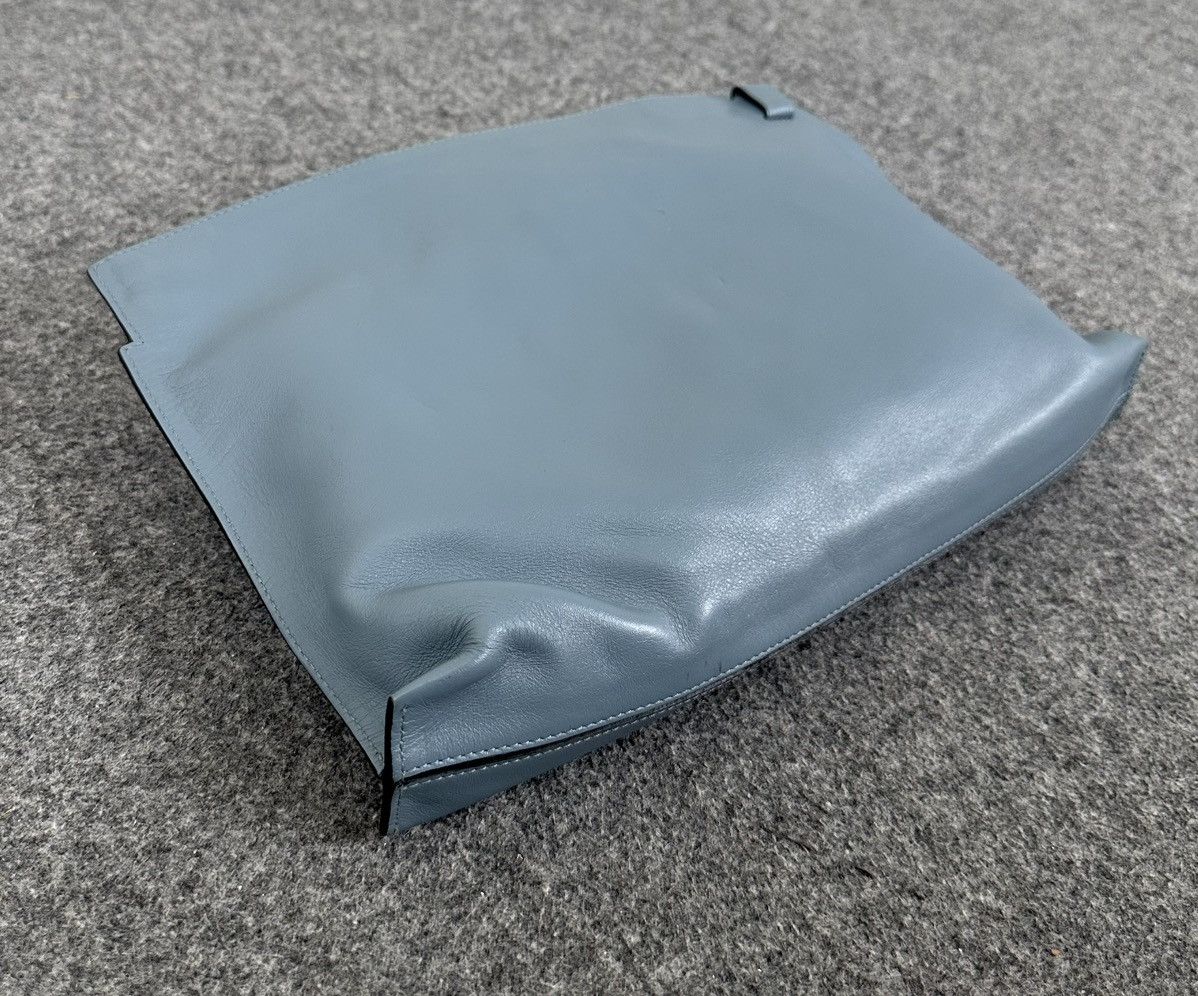 Loewe Loewe - T Pouch Leather Clutch Bag - Blue Size ONE SIZE - 6 Thumbnail