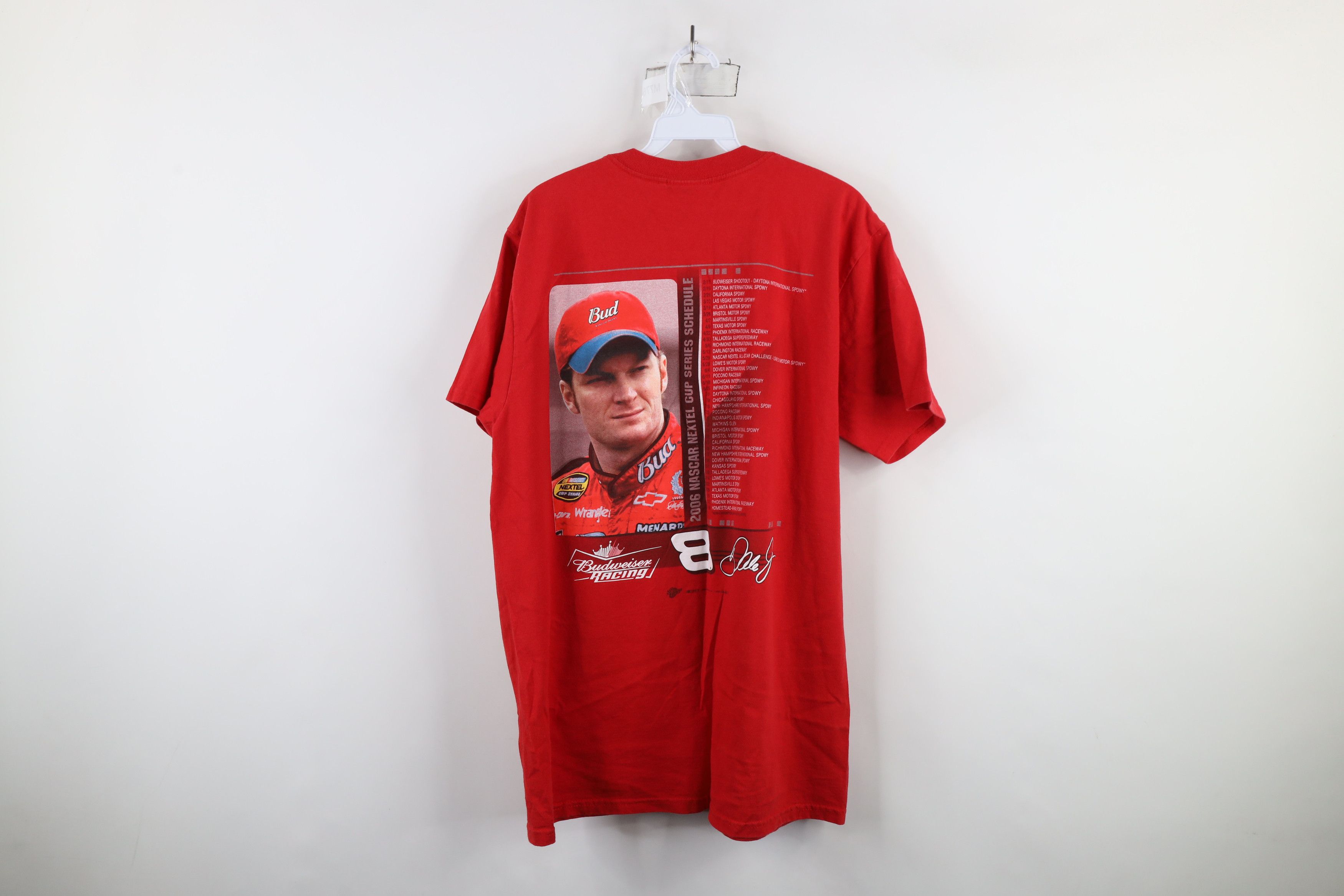 Vintage Vintage Y2K 2006 NASCAR Earnhardt Jr Budweiser T-Shirt Size US L / EU 52-54 / 3 - 13 Thumbnail