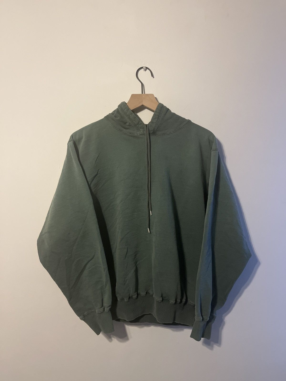image of Cole Buxton Washed Green Warm Up Hoodie, Men's (Size Small)