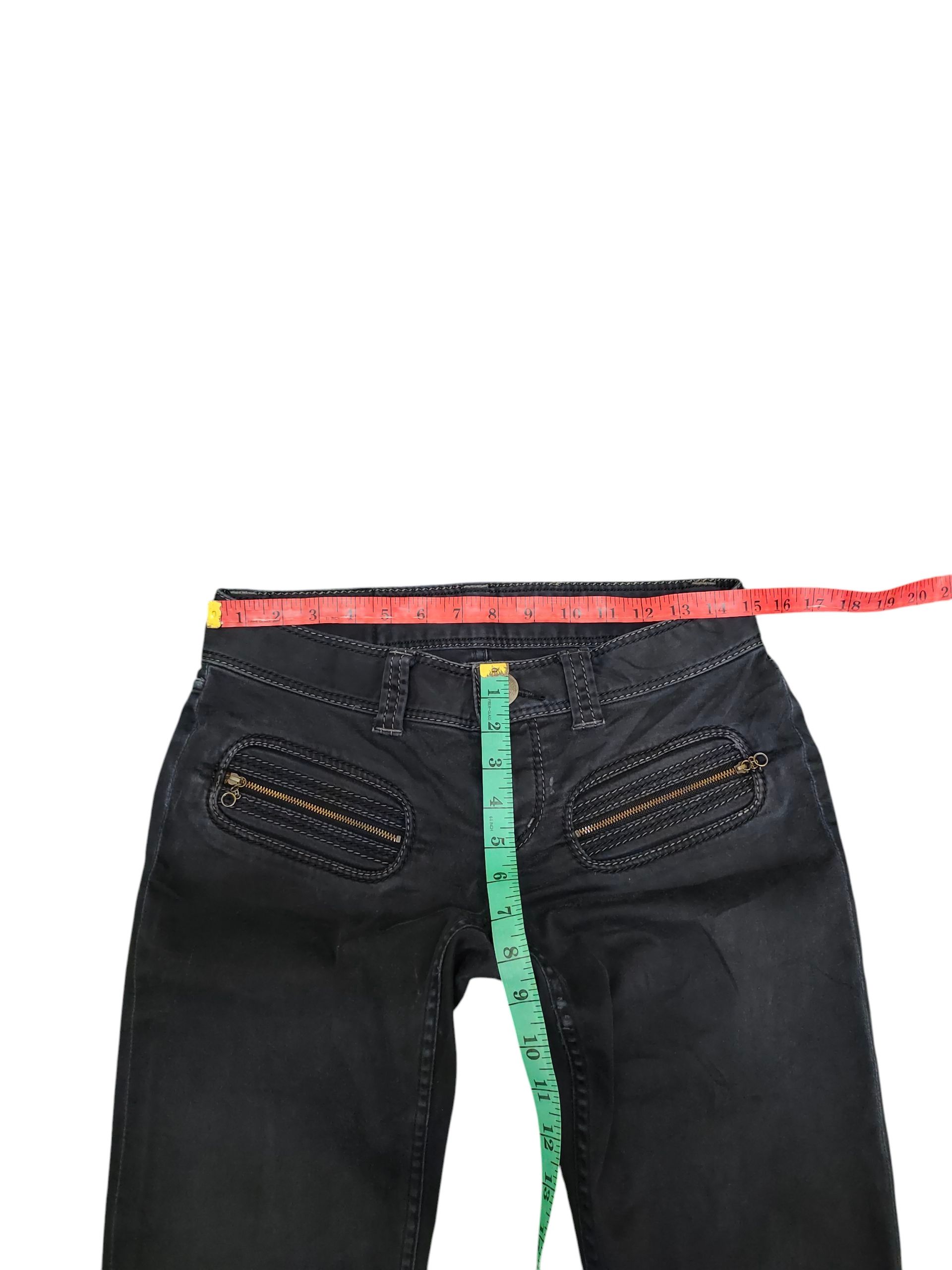 Hysteric Glamour Vintage 90s Hysteric Glamour Black Faded Denim Pant Low Rise Size US 29 - 15 Thumbnail