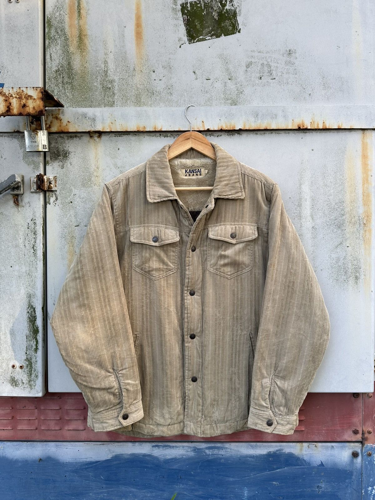 Kansai Yamamoto 👹Kansai Yamamoto Brown Corduroy Fleece Lined Jacket Size US L / EU 52-54 / 3 - 1 Thumbnail