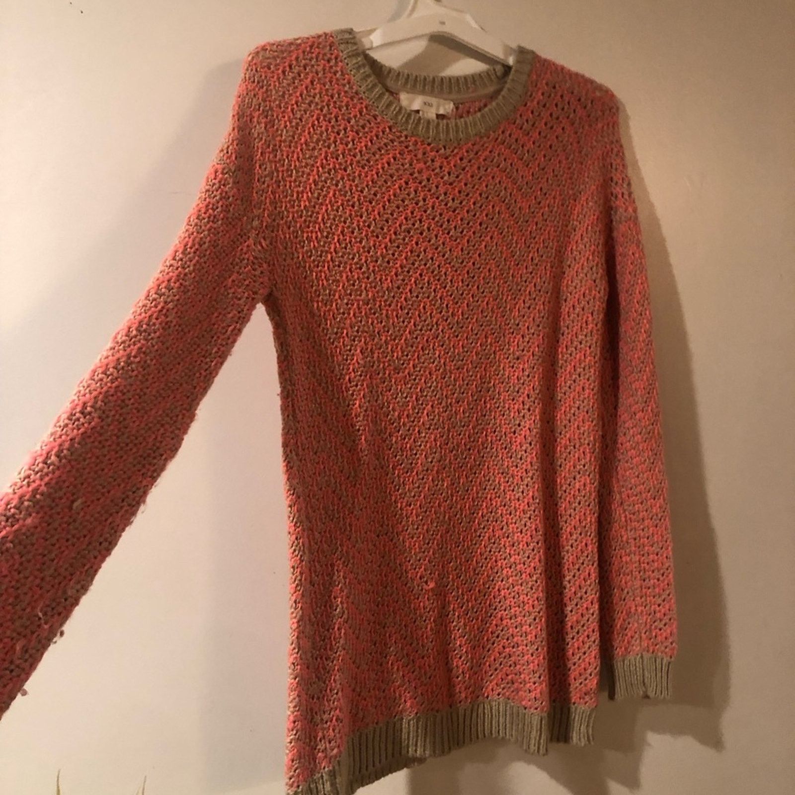 NBDN Nobrandedon Vintage XXI knitted sweater pink and cream. Size S / US 4 / IT 40 - 2 Thumbnail