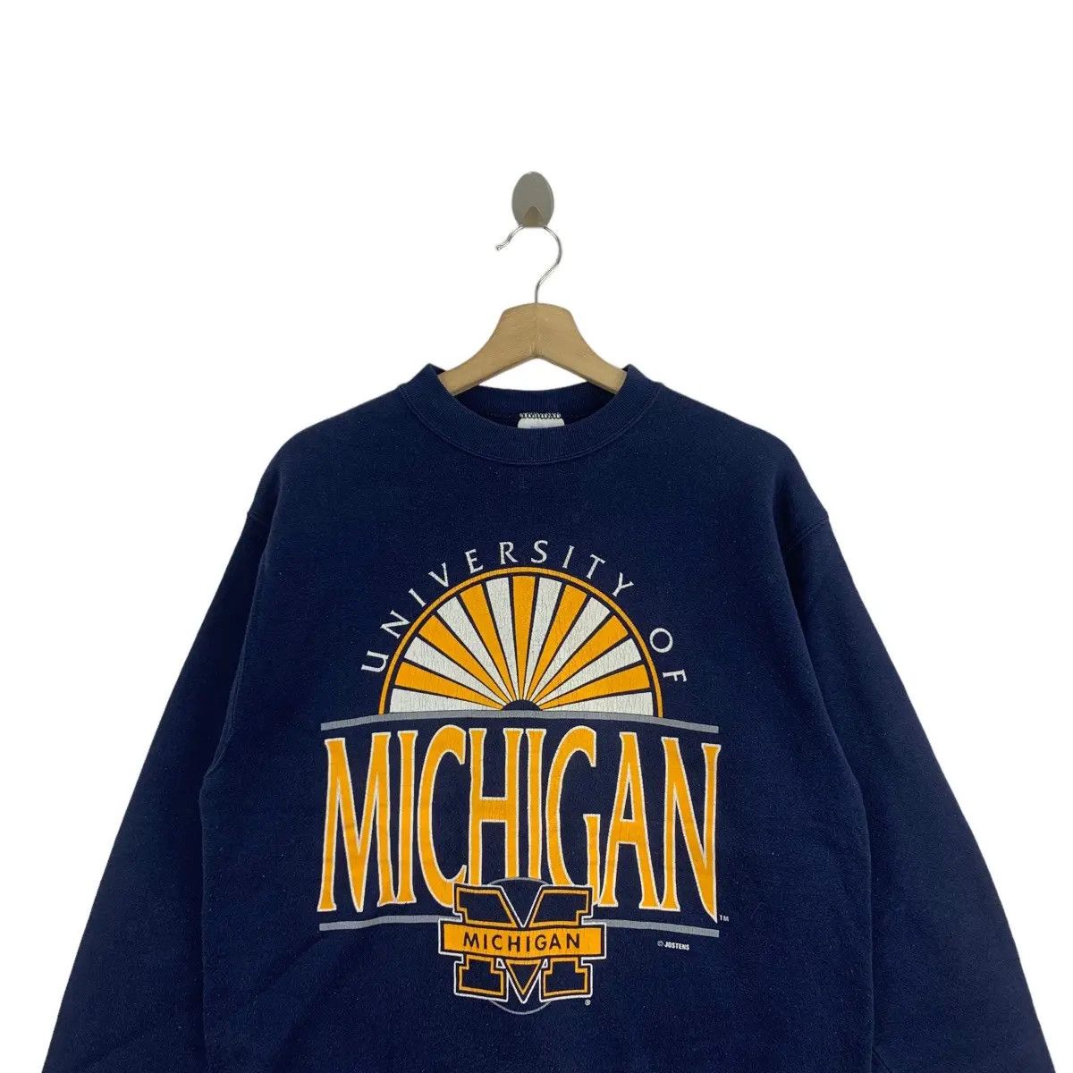 Designer Vintage 80’ MICHIGAN UNIVERSITY Jostens College Sweatshirt Size M / US 6-8 / IT 42-44 - 2 Thumbnail