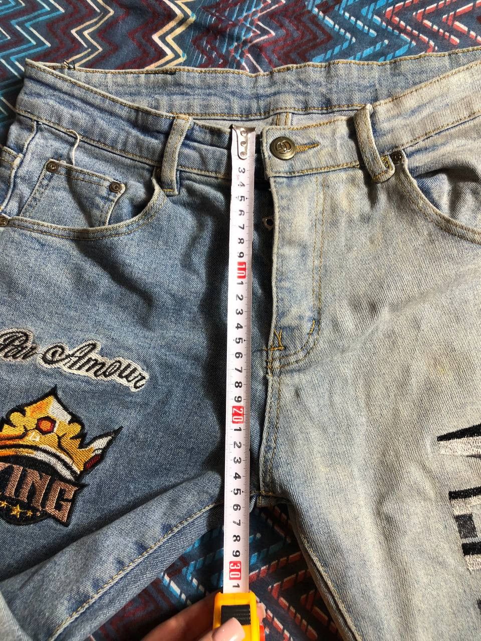 Vintage Crazy Crash Dirty Baggy Faded Jean Japan Avant Garde Style Size US 30 / EU 46 - 15 Thumbnail