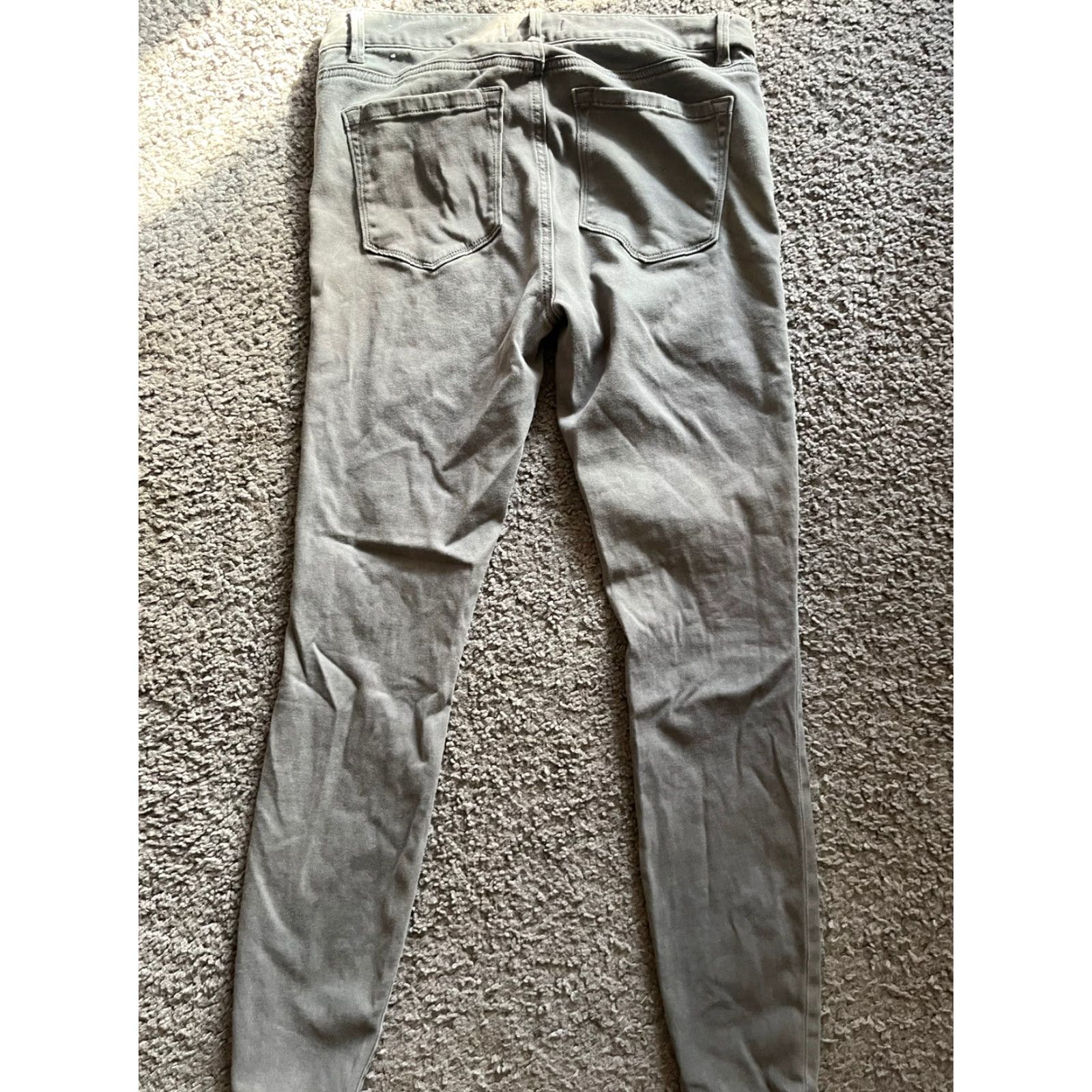 Loft Loft Jeans Womens 6/28 Flat Front Tapered Jegging Legging Style Gray" Size 28" / US 6 / IT 42 - 3 Thumbnail