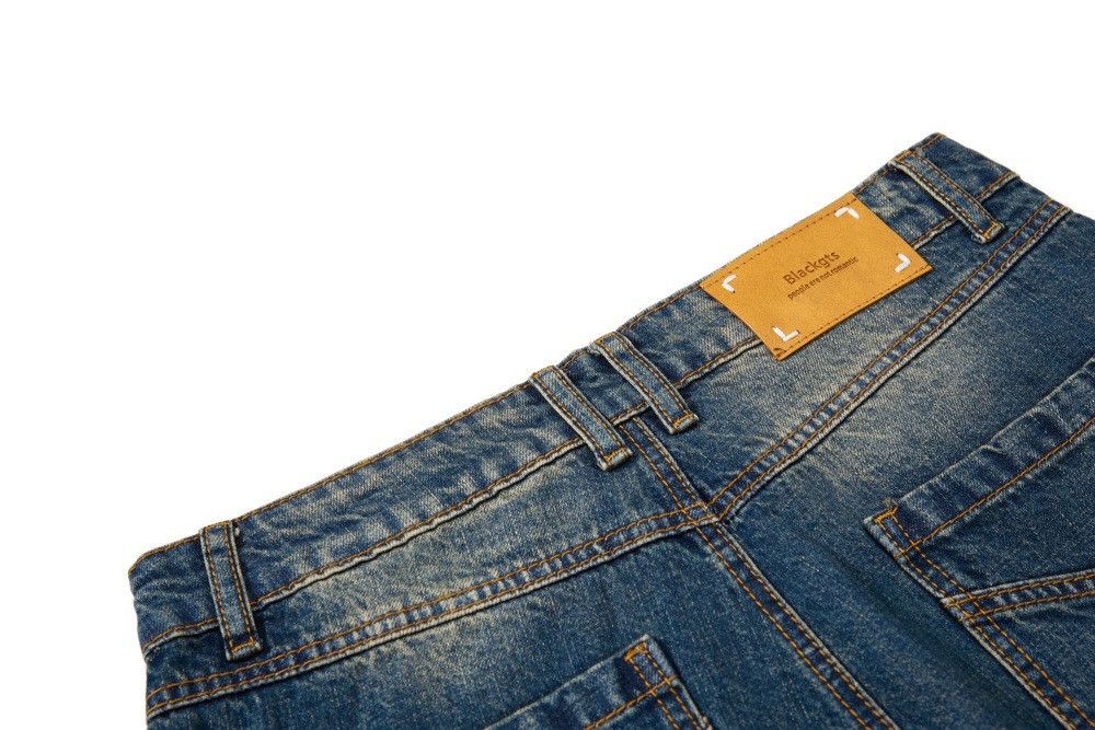 Vintage Streetwear punk retro distressed loose washed wide-leg jeans Size US 32 / EU 48 - 5 Thumbnail