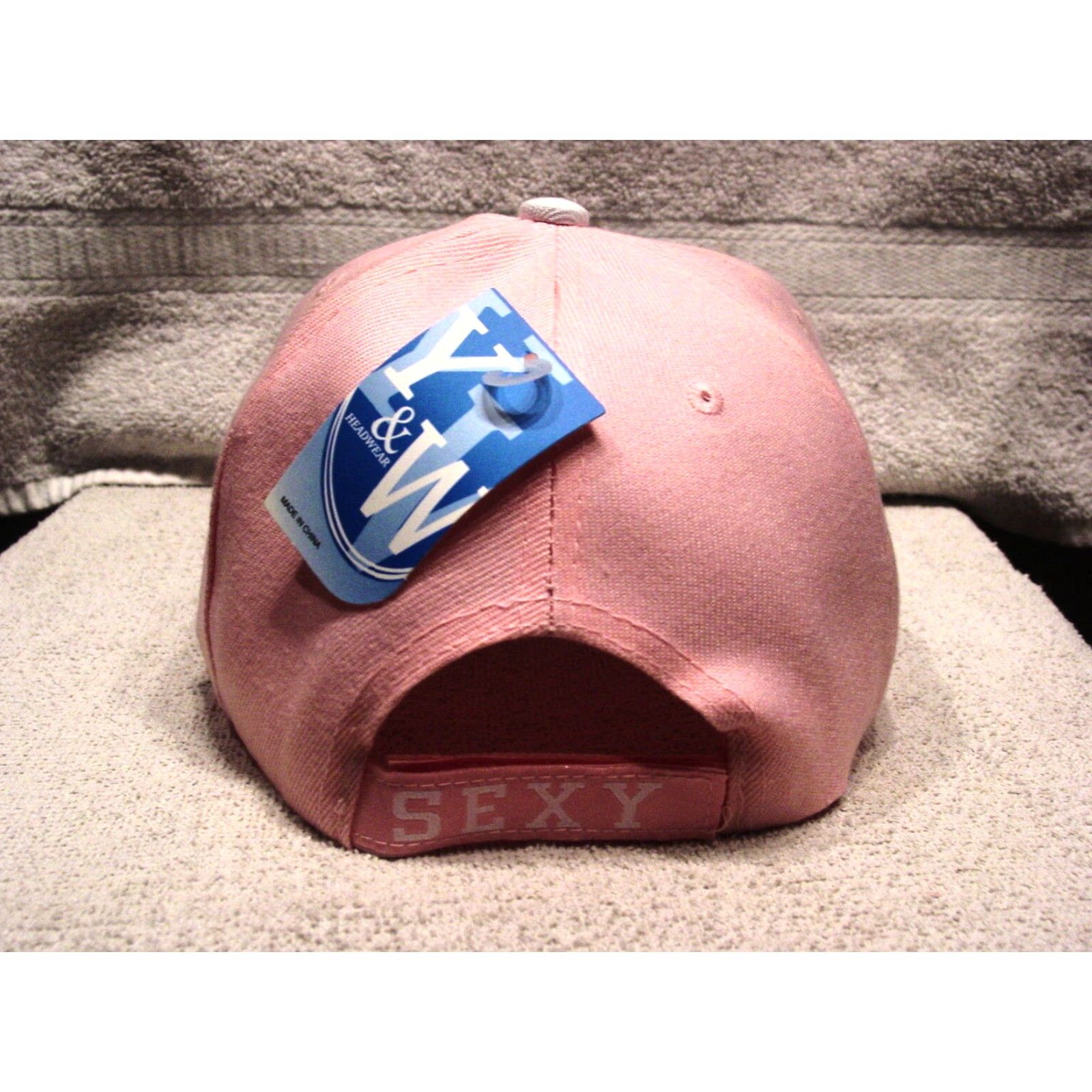 Pinko SEXY UNBRANDED BASEBALL CAP WOMEN'S ADJUSTABLE WHITE PINK MULTICOLOR Size ONE SIZE - 2 Thumbnail