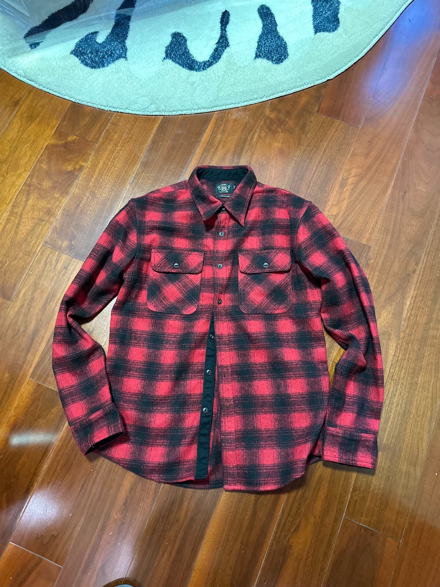 RRL Ralph Lauren RRL Heavyweight Red Plaid Shirt Size US M / EU 48-50 / 2 - 1 Thumbnail