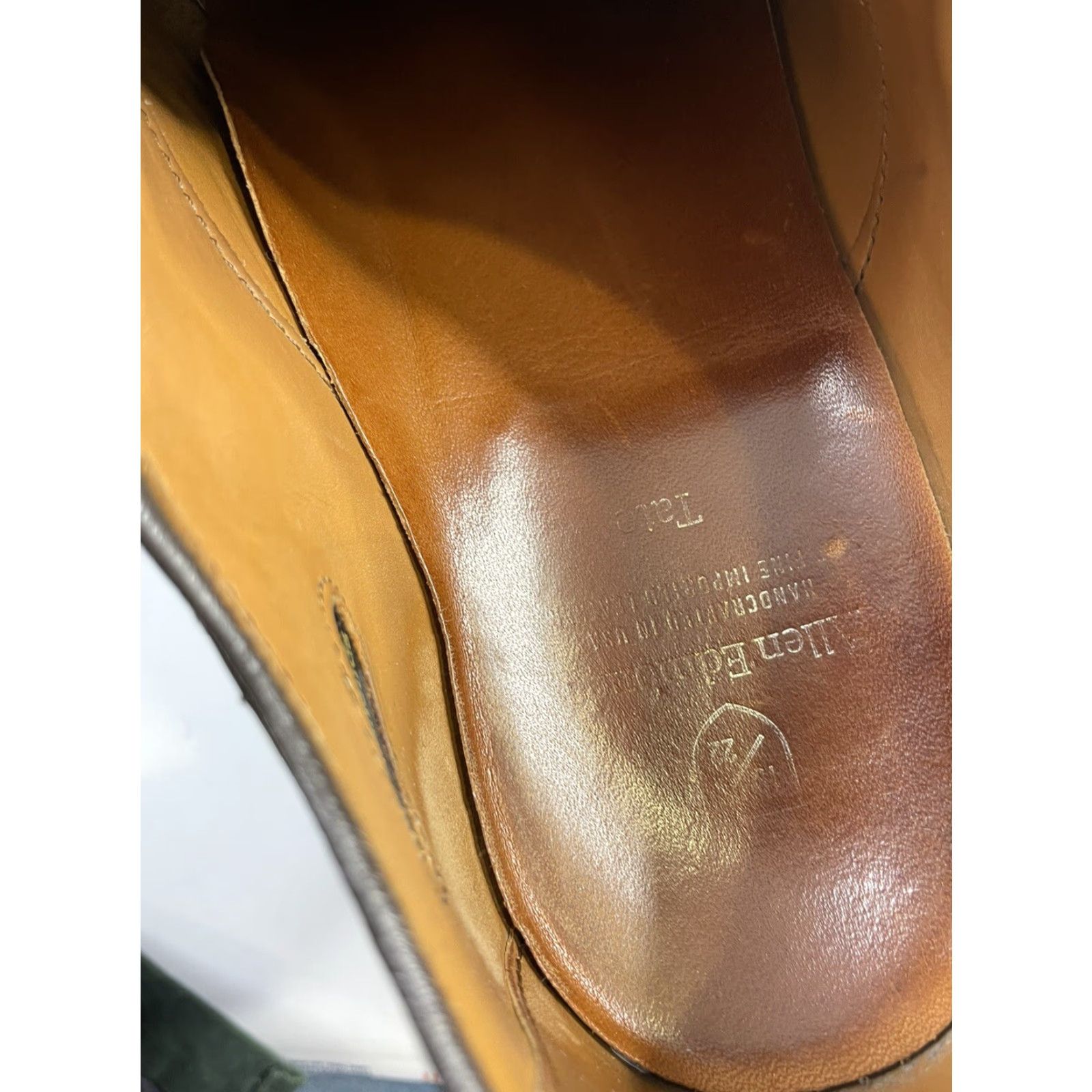 Allen Edmonds Allen Edmonds Tate Men's Brown Leather Wingtip Blucher Oxfords Size 11 D Shoes Dress Size US 11 / EU 44 - 5 Thumbnail