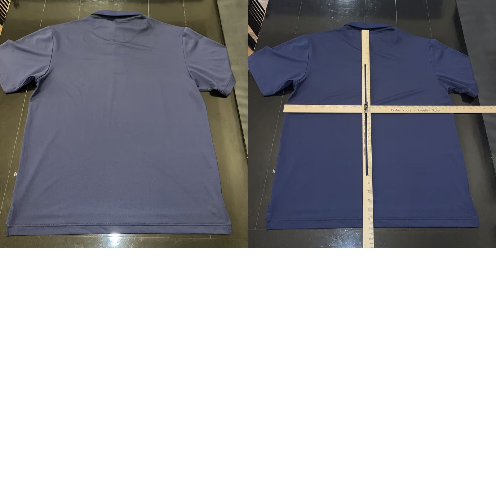 Vintage Kuki’o Country Club Golf Polo Shirt Adult Large Blue Solid Logo Polo Cap Sleeve Short Sleeve 100% Polyester mens NWD Size US L / EU 52-54 / 3 - 8 Thumbnail