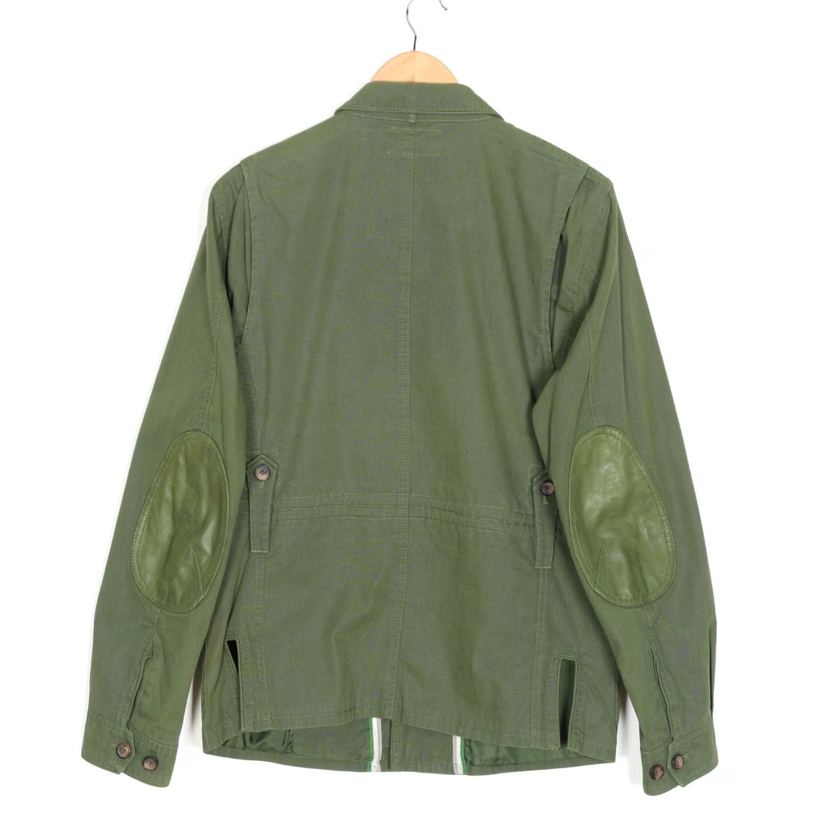 Diesel DIESEL Military Field Jacket Men L Leather Trim MJ6570 Jacket Mens Green Military Style, Cotton Ripstop, Zip Closure, All Seasons Size US L / EU 52-54 / 3 - 3 Thumbnail