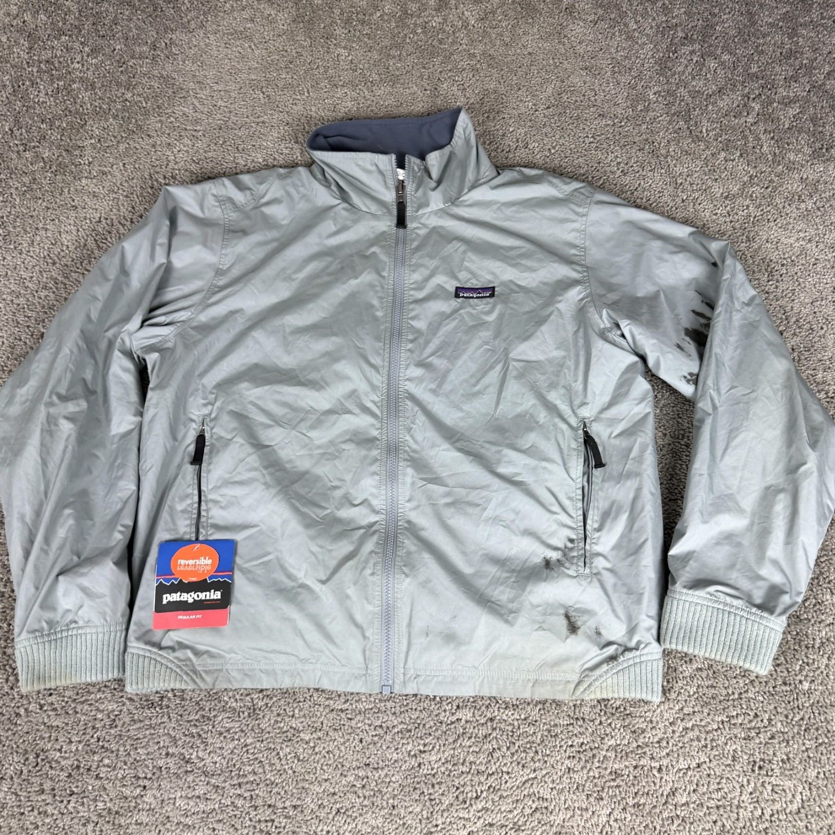 Patagonia Patagonia Ultralight Duality Jacket Mens Large Gray Reversible Full Zip Size US L / EU 52-54 / 3 - 2 Thumbnail