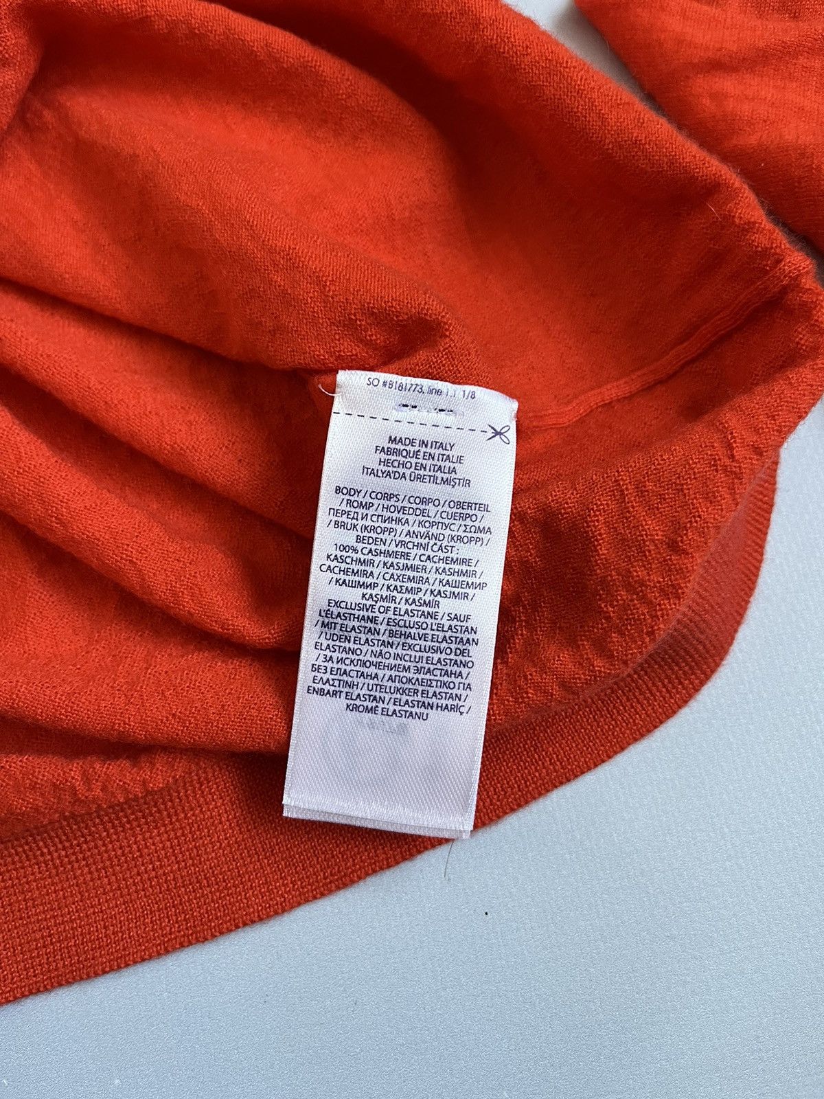 Ralph Lauren Purple Label Ralph Lauren Purple Label Women Orange Cashmere Knit Sweater Size S / US 4 / IT 40 - 4 Thumbnail