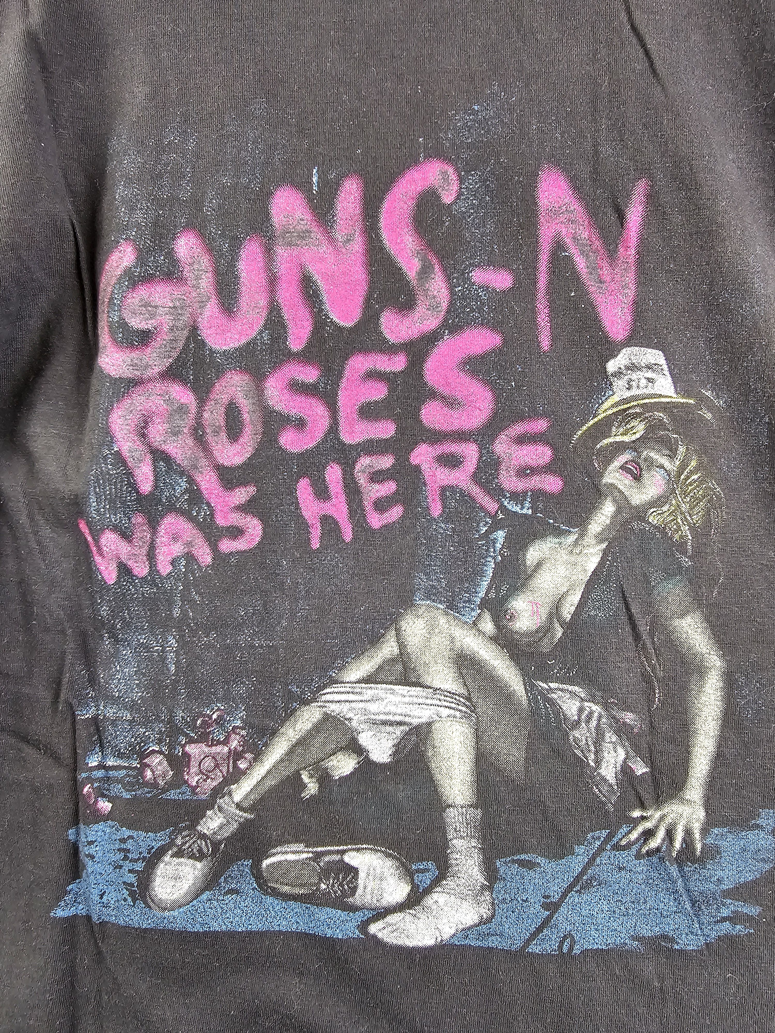 Band Tees × Guns N' Roses × Vintage 1987 Guns N Roses Was Here XL 22" 31.5" Size US XL / EU 56 / 4 - 11 Thumbnail