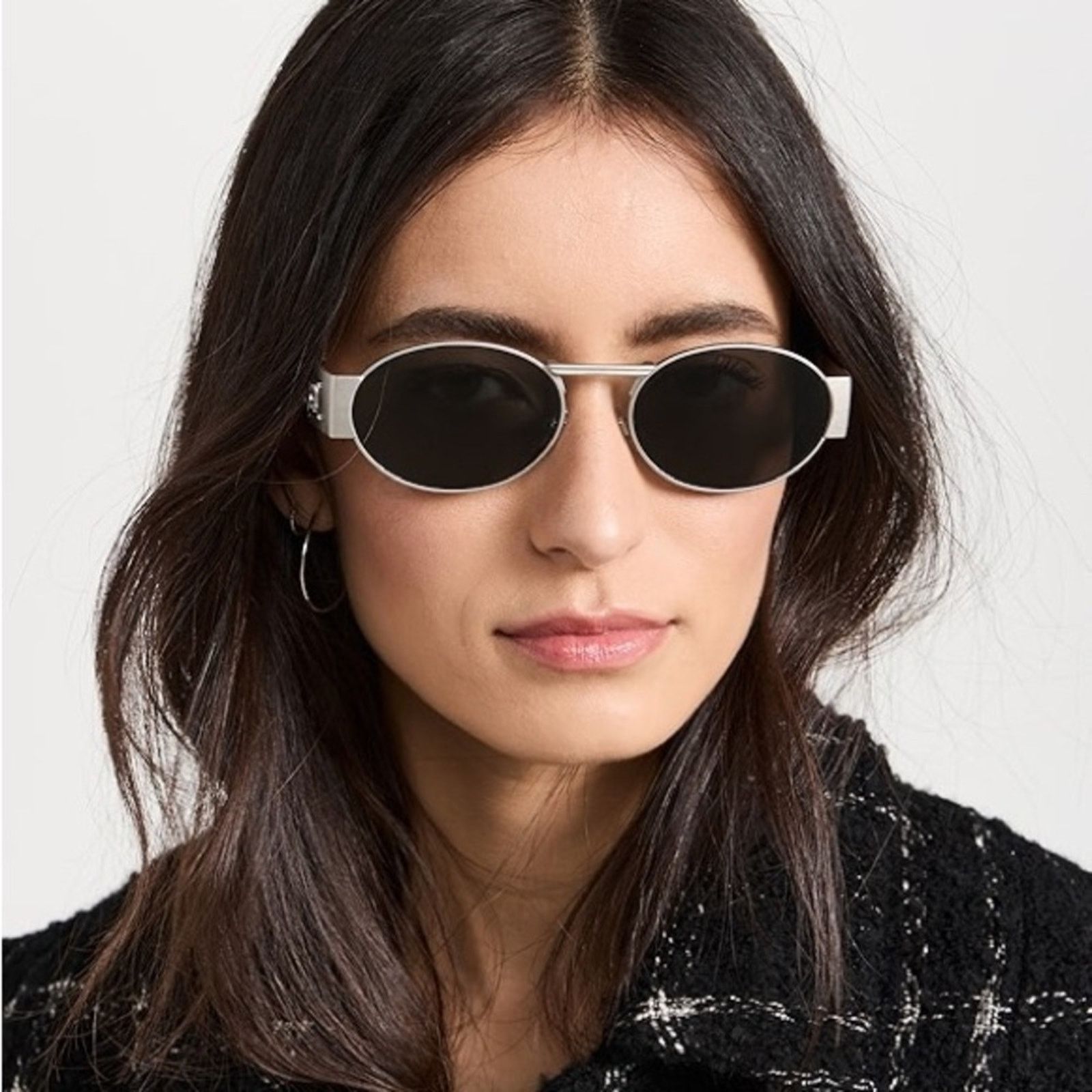 Versace NEW VERSACE VE2264 151387 Silver Dark Grey Unisex Sunglasses Size ONE SIZE - 1 Thumbnail