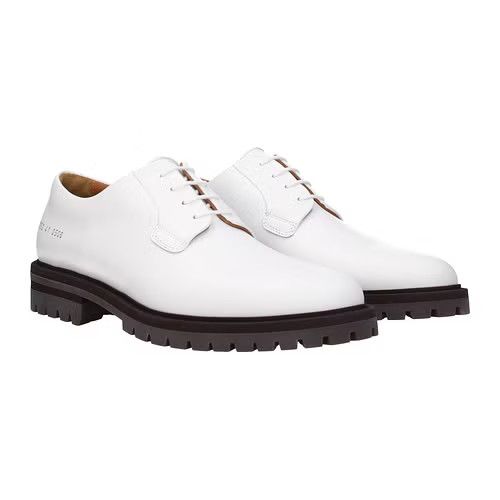 Common Projects ob1o1e0225 Lace up Monkstrap in White Size US 12 / EU 45 - 2 Thumbnail
