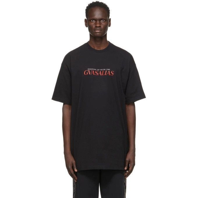 Vetements Gvasalias Oversized T-Shirt (Black) Size US M / EU 48-50 / 2 - 9 Thumbnail