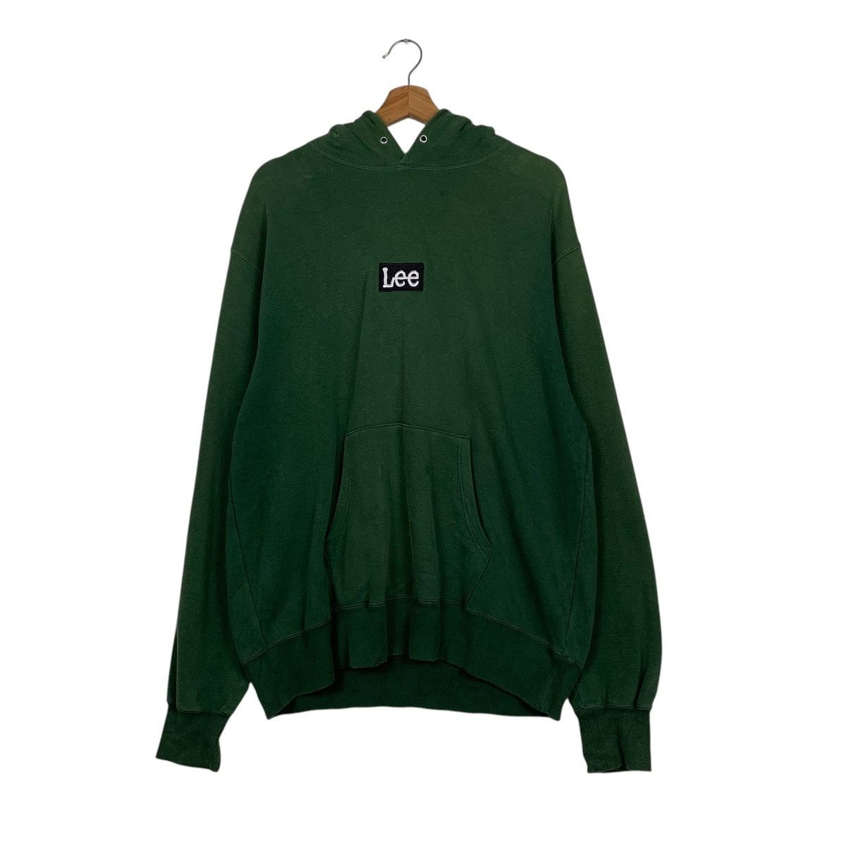 Lee Lee Small Logo Pullover Green Hoodie Size US L / EU 52-54 / 3 - 10 Thumbnail
