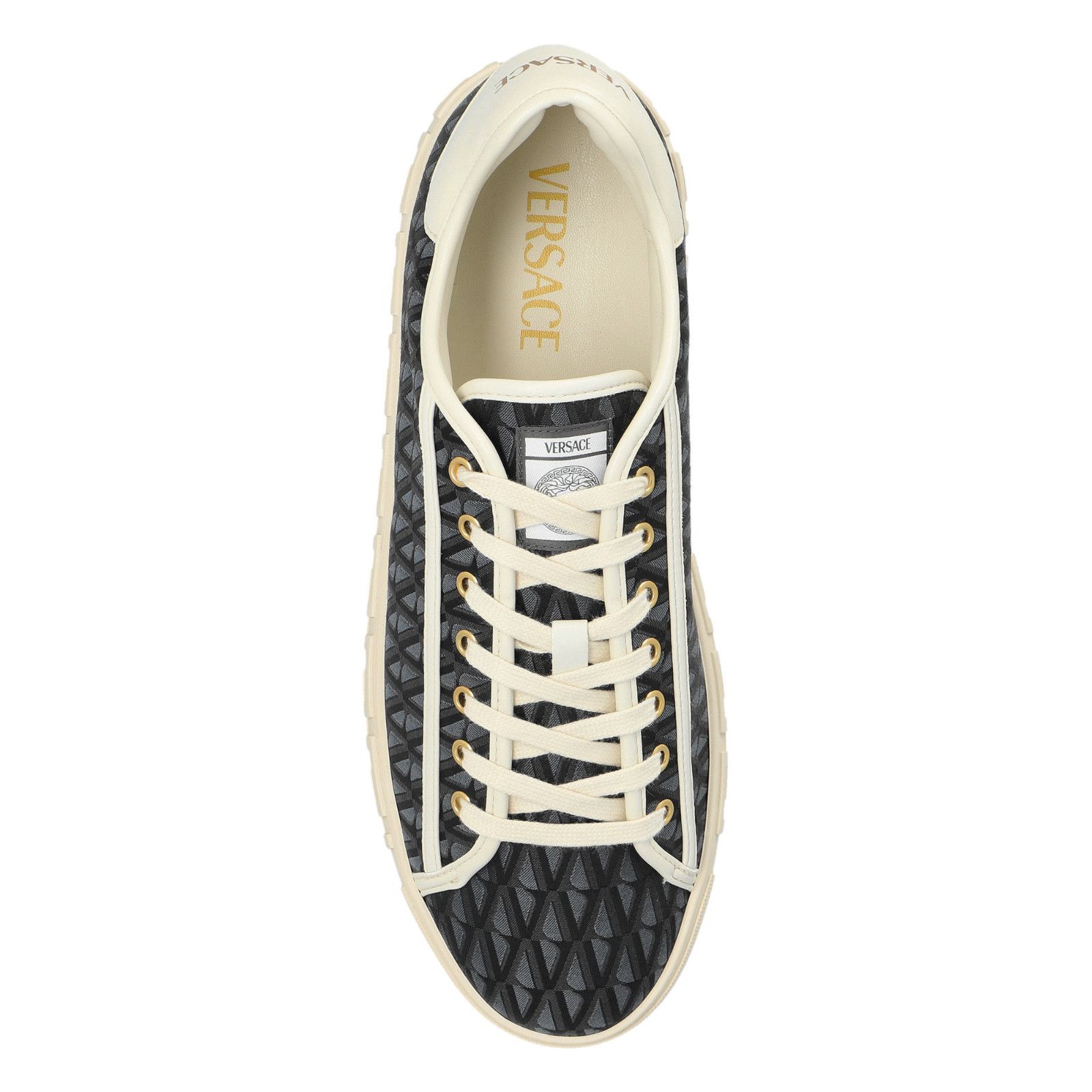 Versace VERSACE Greca Gray Sneakers New And Authentic (Men's size:8; Size US 8 / EU 41 - 4 Thumbnail