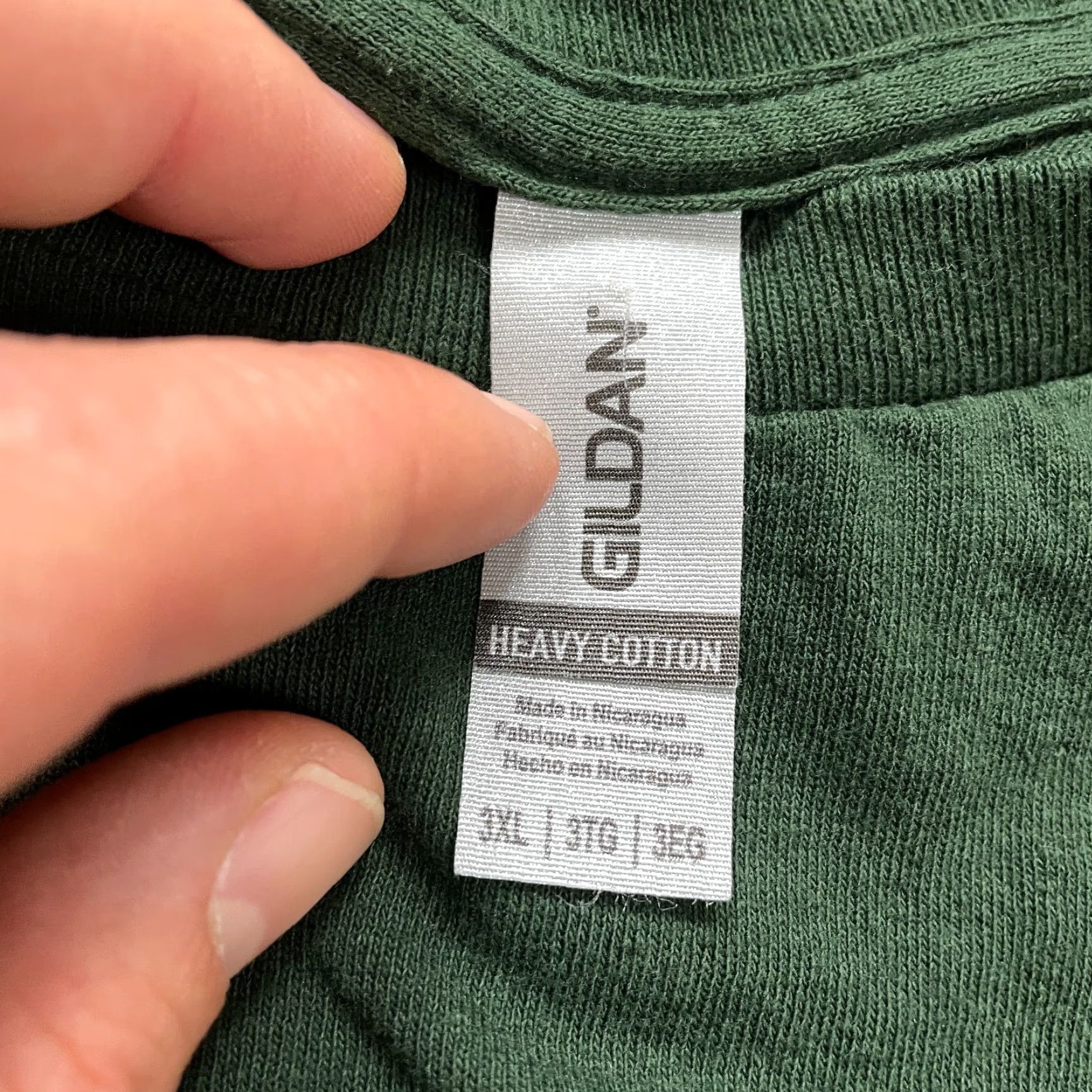 Gildan Gildan Heavy Cotton T-Shirt Men's 3XL Green Holiday Christmas Crew Neck Short Sleeve Casual Size US XXL / EU 58 / 5 - 5 Thumbnail