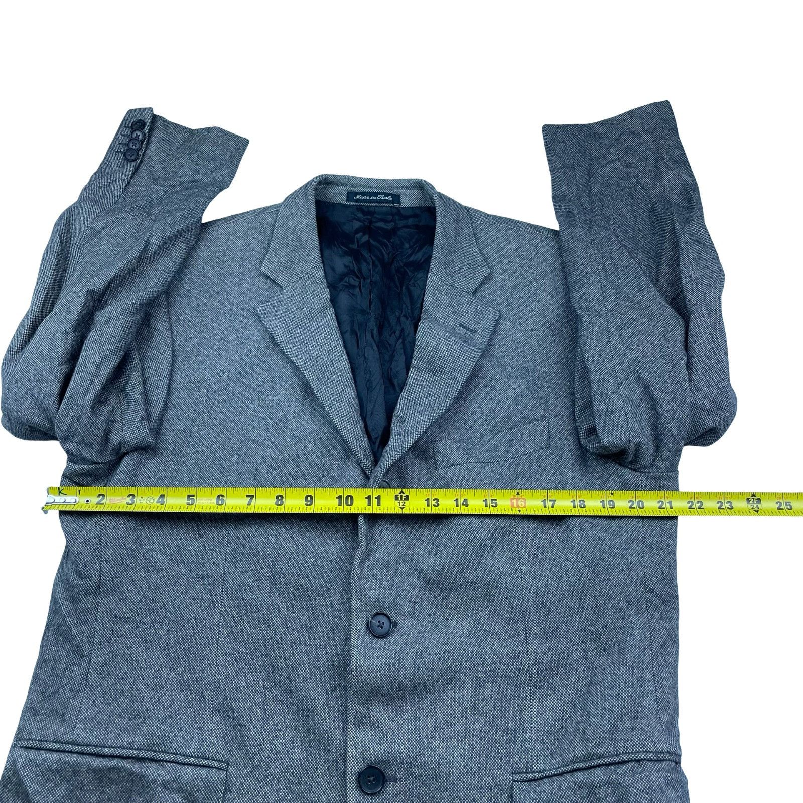 Cantarelli Cantarelli Men's Wool/Cashmere 3/2 Roll Blazer Gray • Italy Size 42R - 10 Thumbnail