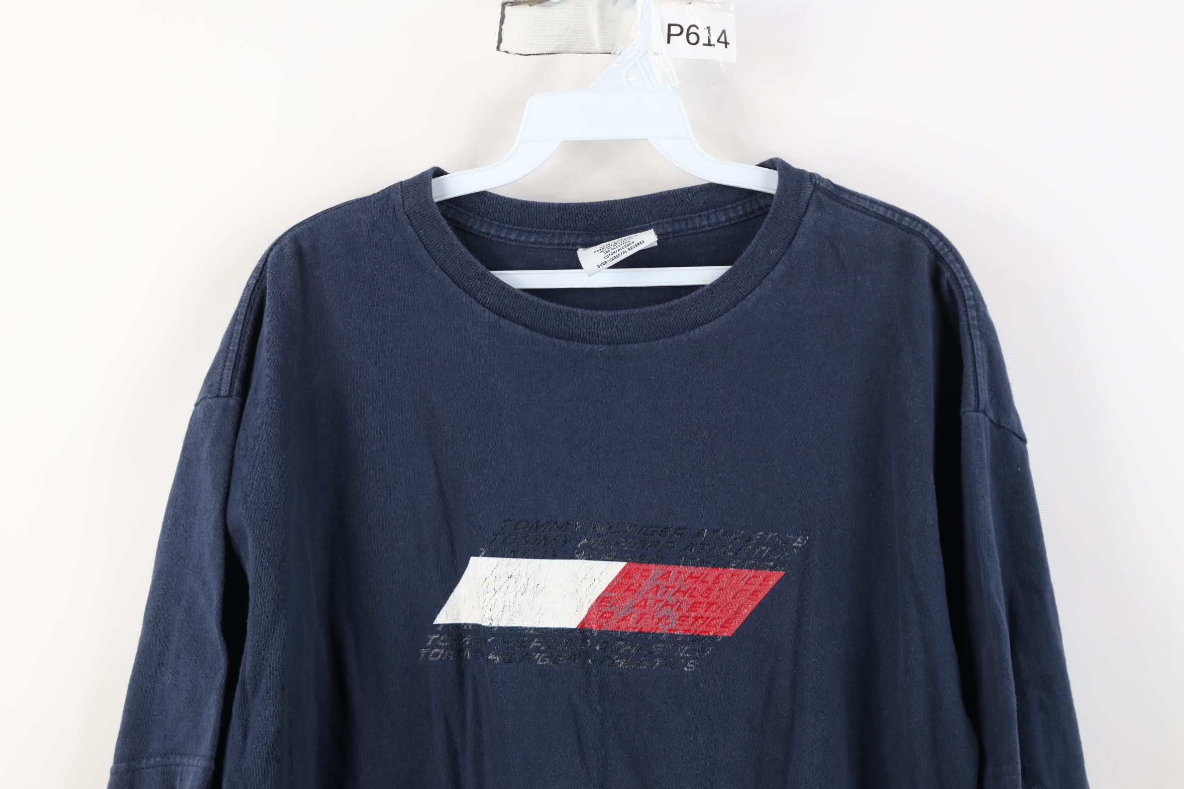 Tommy Hilfiger Vintage 90s Y2K Tommy Hilfiger Spell Out Center Logo T-Shirt Size US L / EU 52-54 / 3 - 2 Thumbnail
