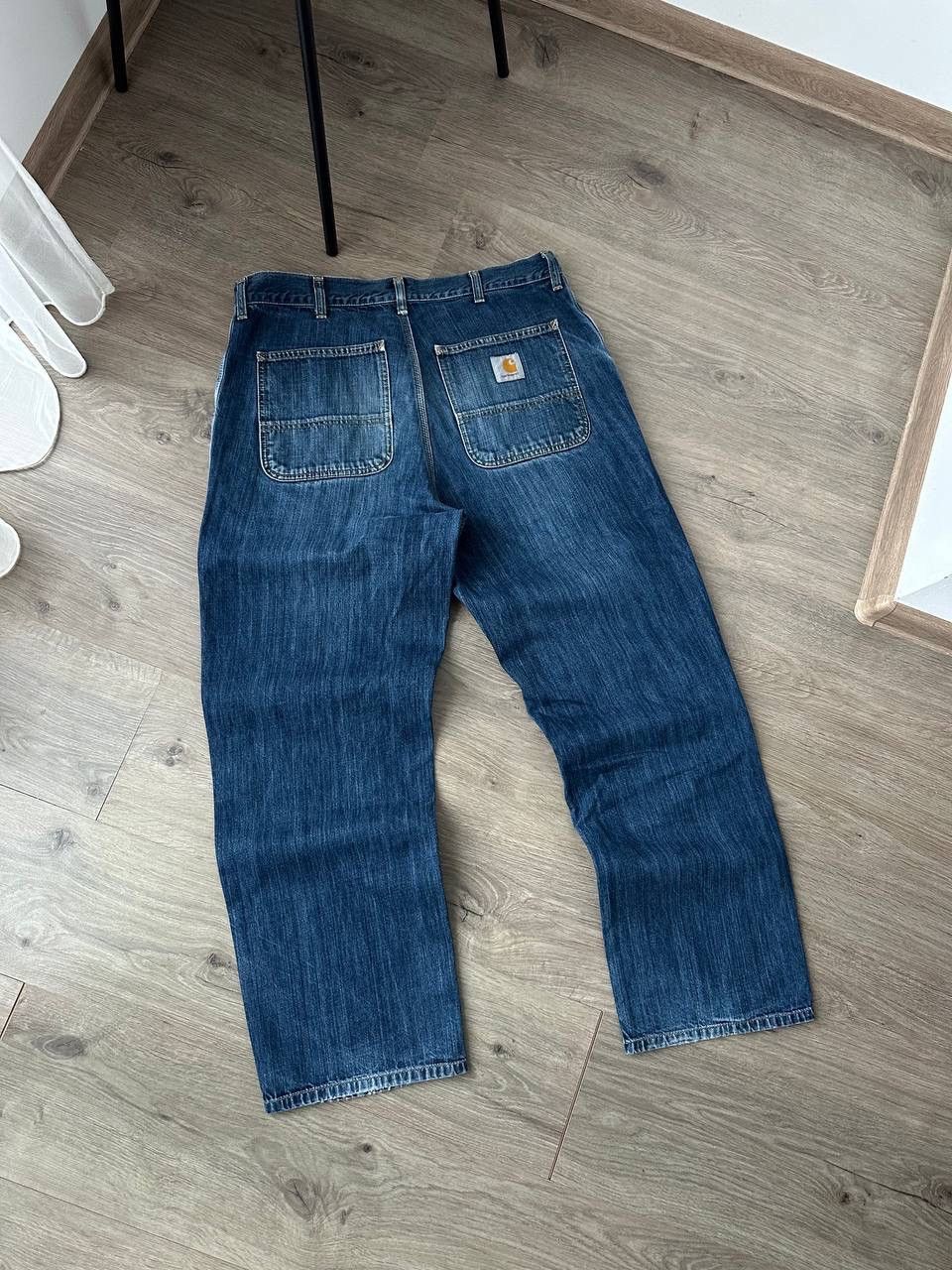 Carhartt × Carhartt Wip × Vintage Vintage Carhartt Simple Denim Distressed Faded Pants Size US 34 / EU 50 - 3 Thumbnail