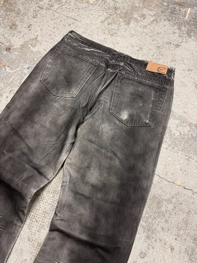 Roberto Cavalli 2000s Cavalli Waxed Overprint Faded Grey Pants Size US 32 / EU 48 - 5 Thumbnail