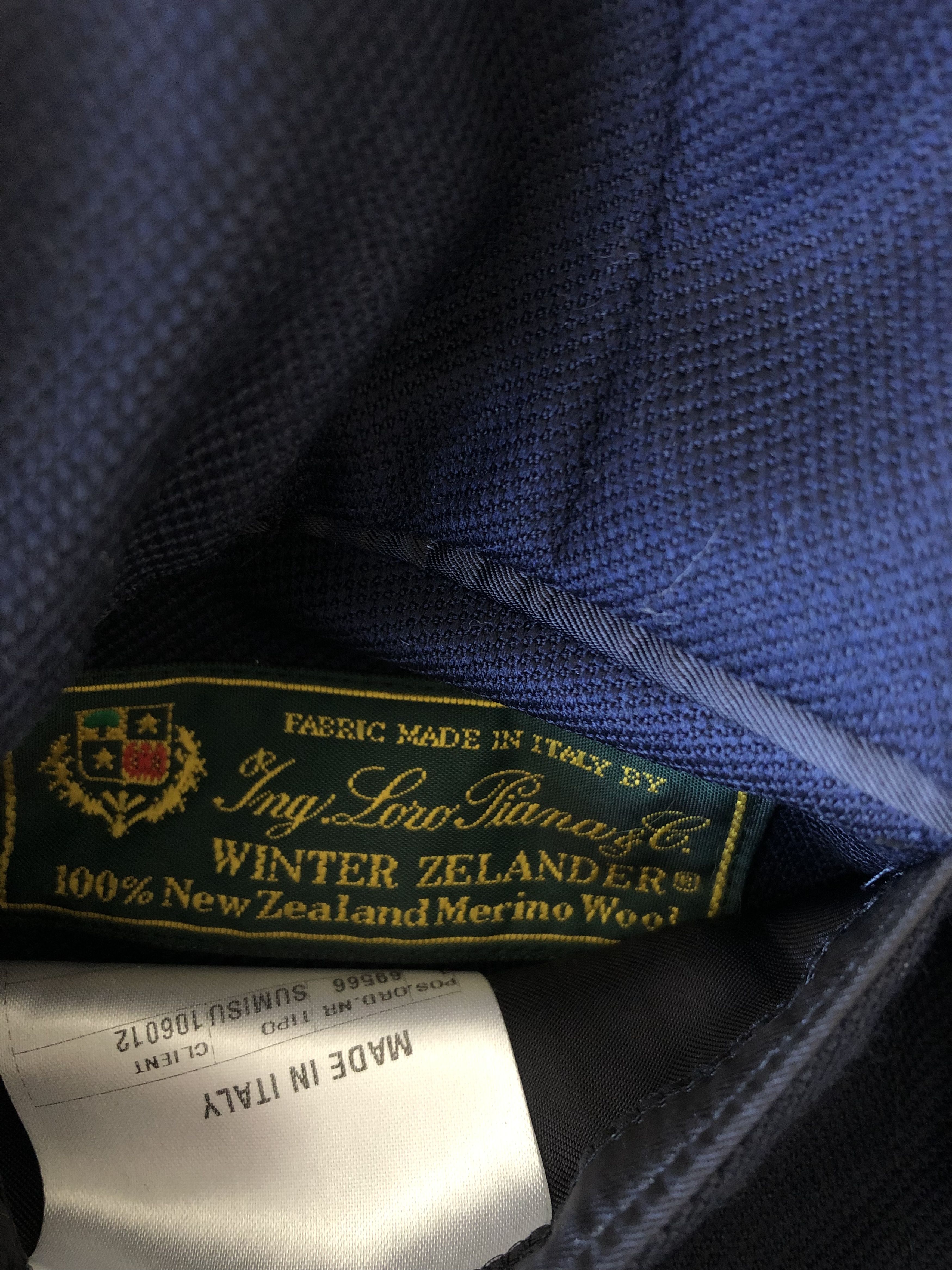 Caruso navy blue Blazer Size 38R - 6 Thumbnail