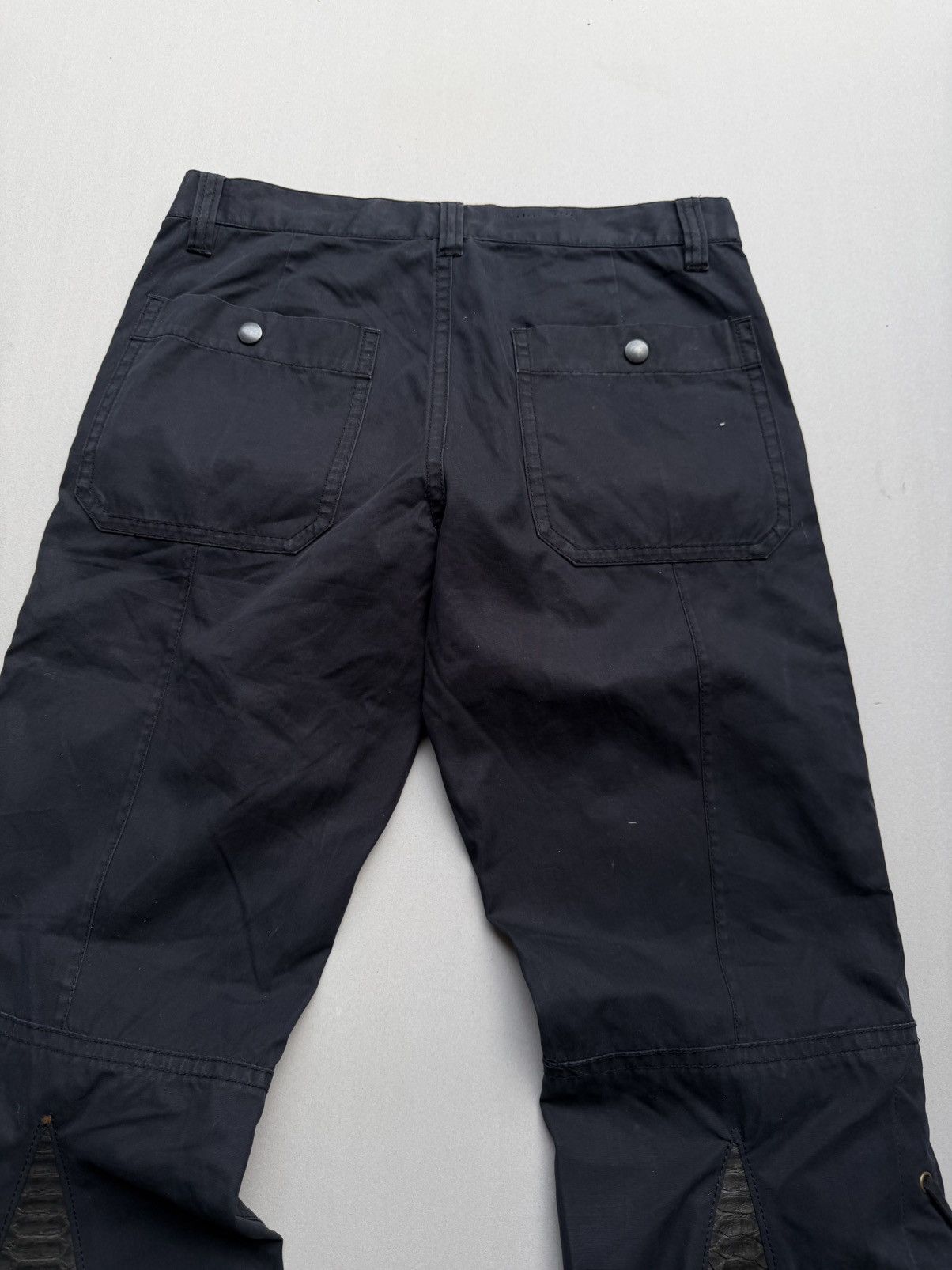 Japanese Brand Comme ca ism lace up flare cargo pants Size US 29 - 6 Thumbnail