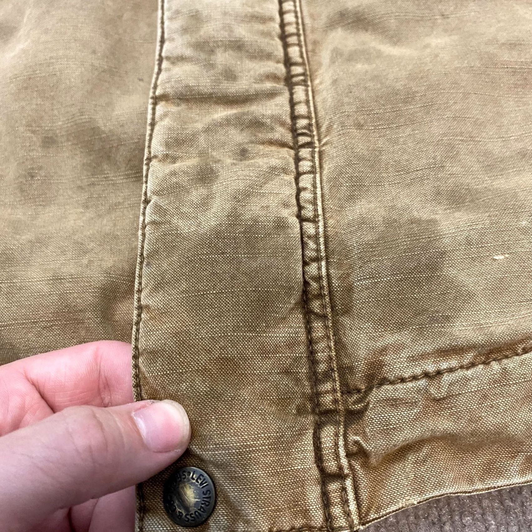 Levi's Levi's Jacket Men 2XL Brown Canvas Quilted Lined Military Utility Coat Size US XXL / EU 58 / 5 - 5 Thumbnail