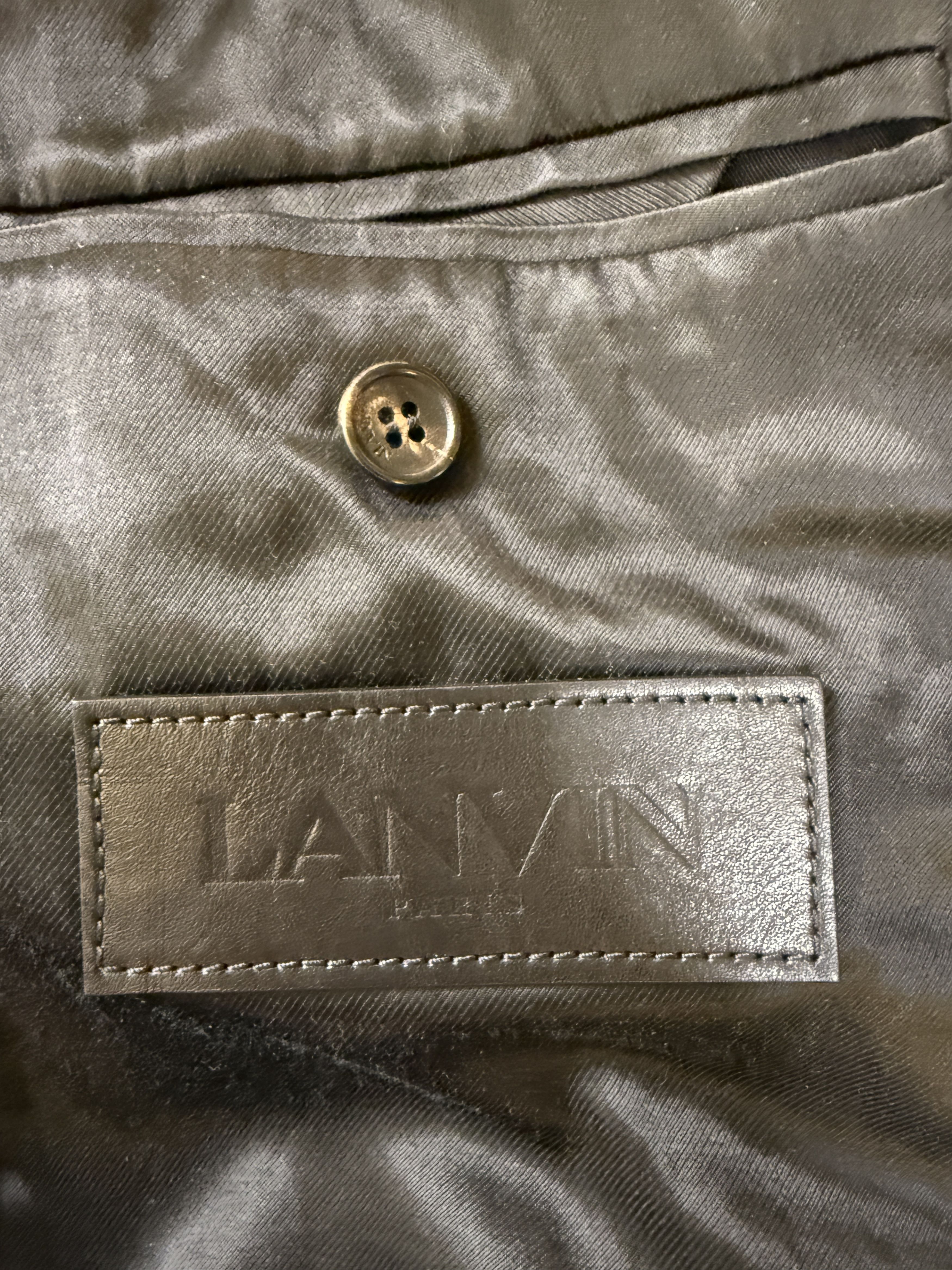 Lanvin Lanvin Paris FW23 Crocodile Embossed Leather Coat Size US M / EU 48-50 / 2 - 5 Thumbnail