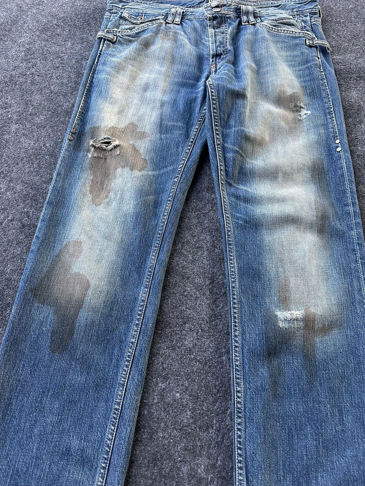 Dolce & Gabbana Dolce Gabbana Distressed Rusty Denim W35 D174 Size US 35 - 2 Thumbnail