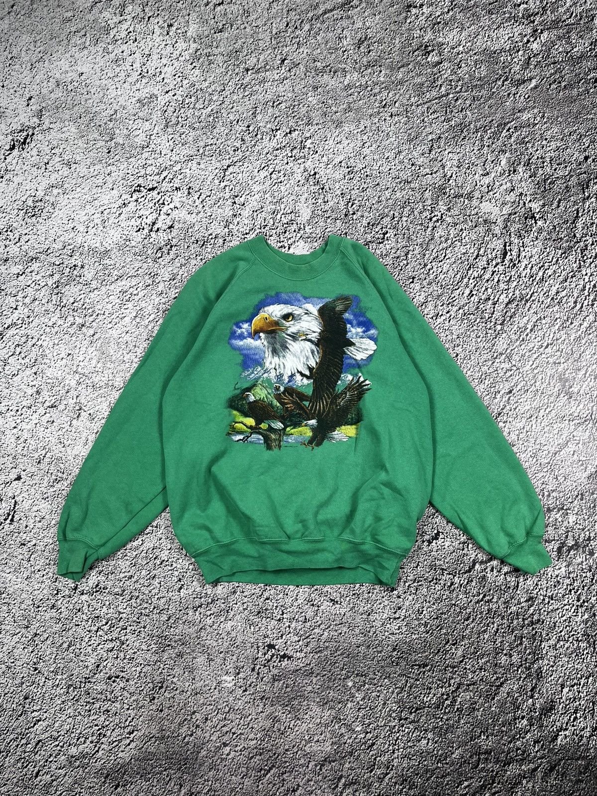 Vintage 90s American Eagle big logo outdoor sweatshirt M