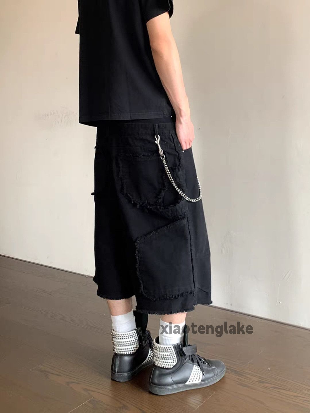 Vintage xtl loose baggy skate hiphop double waist punk shorts Size US 32 / EU 48 - 2 Thumbnail