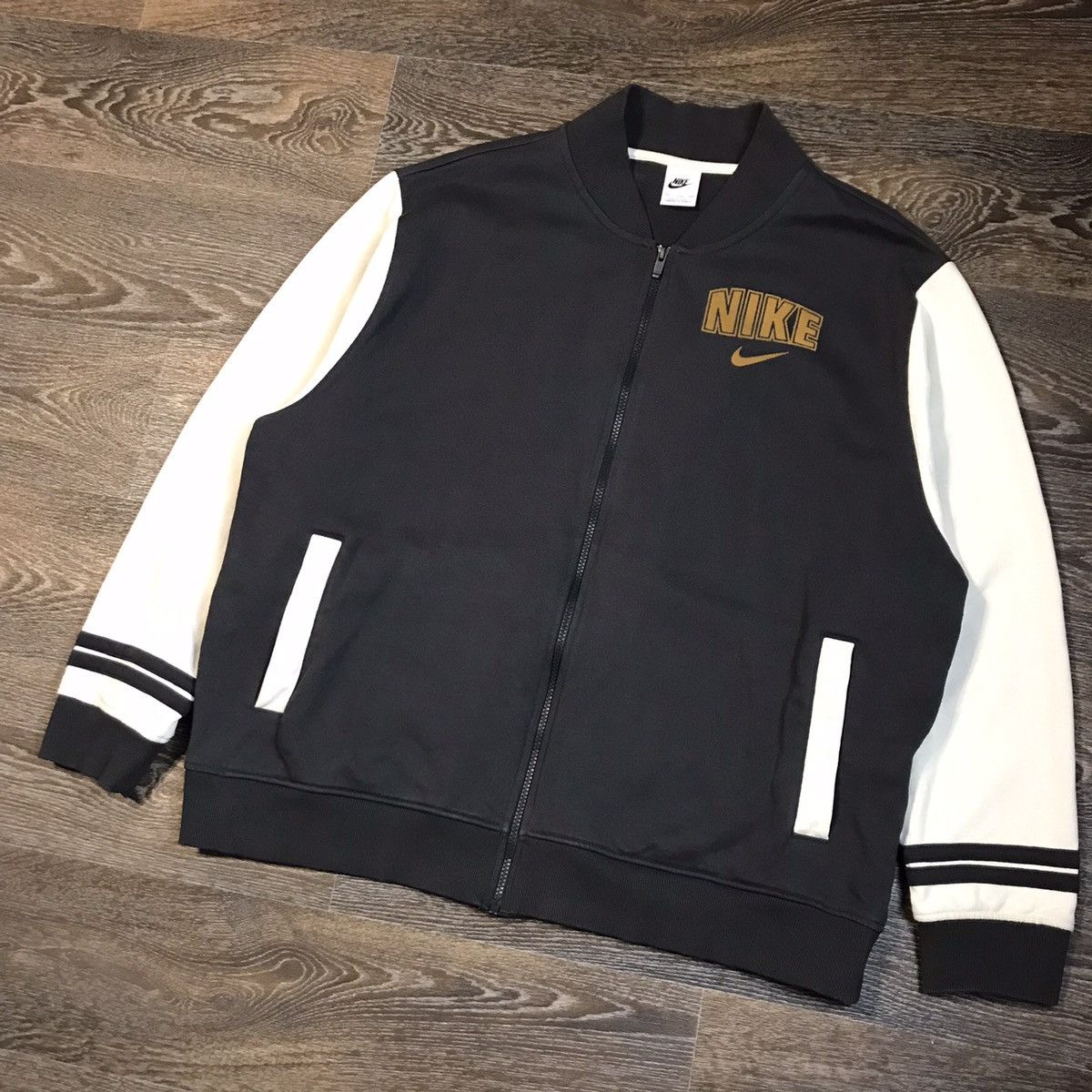 Nike × Vintage NIKE Big boy DRILL BIG LOGO RARE Y2K VINTAGE BOMBER JACKET Size US XXL / EU 58 / 5 - 4 Thumbnail